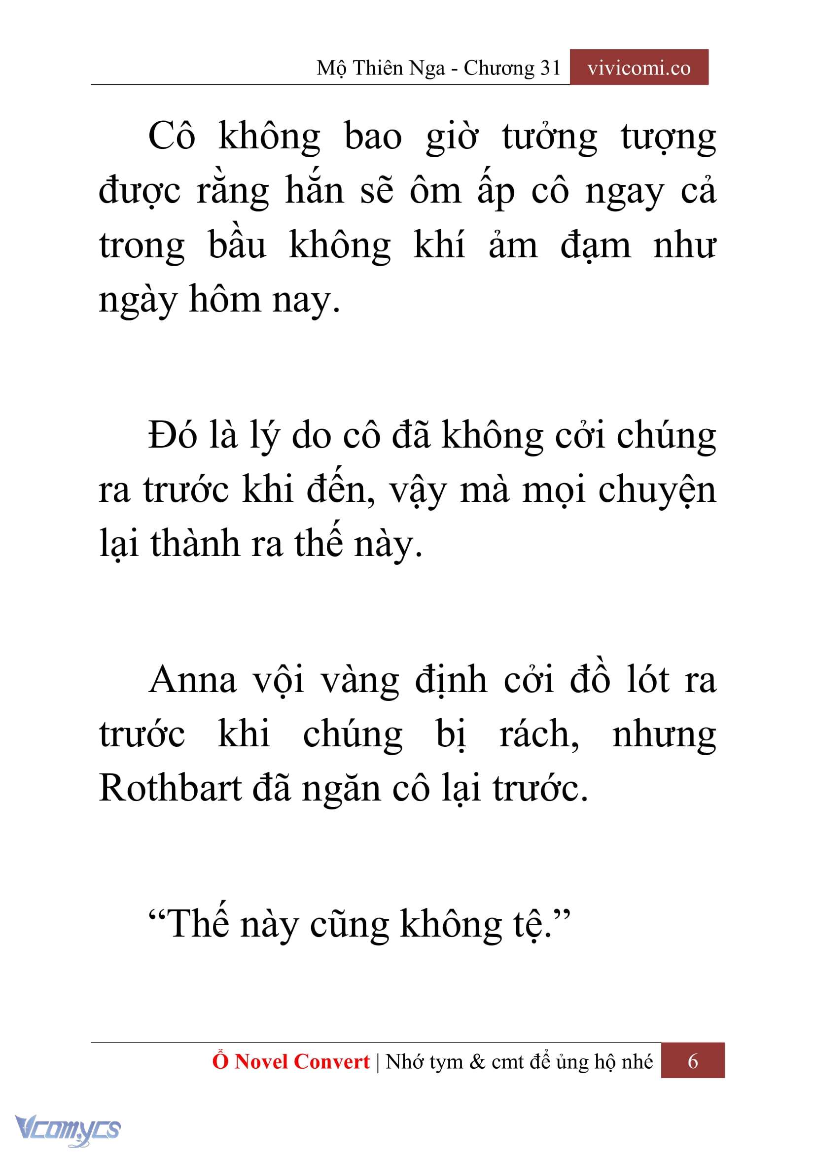 [Novel] Mộ Thiên Nga Chap 31 - Trang 2