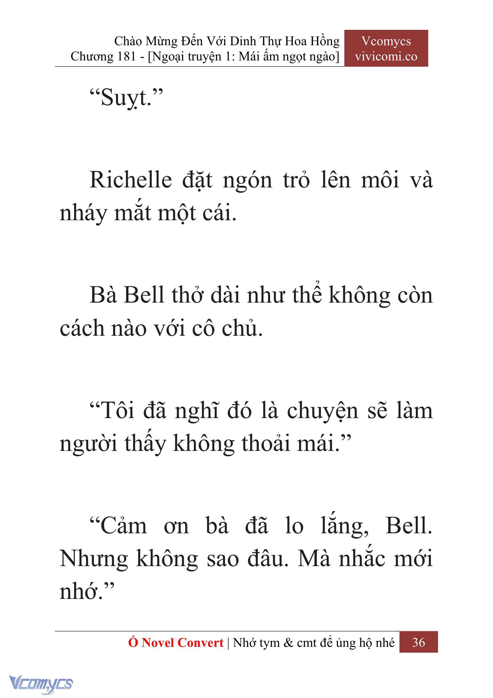 [Novel] Chào Mừng Đến Với Dinh Thự Hoa Hồng Chap 181 - Trang 2
