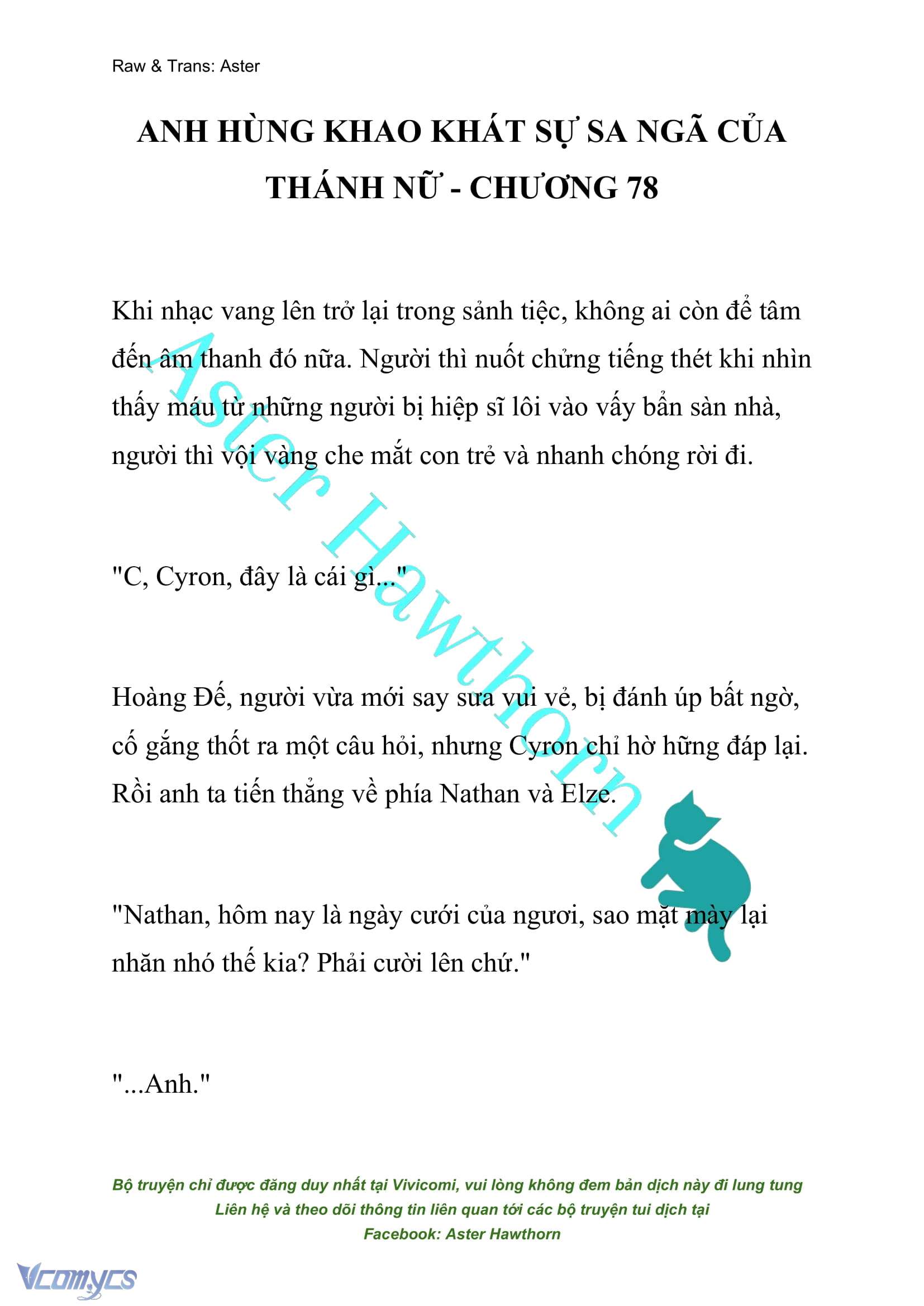 [NOVEL] Anh Hùng Khao Khát Sự Sa Ngã Của Thánh Nữ Chap 78 - Trang 2