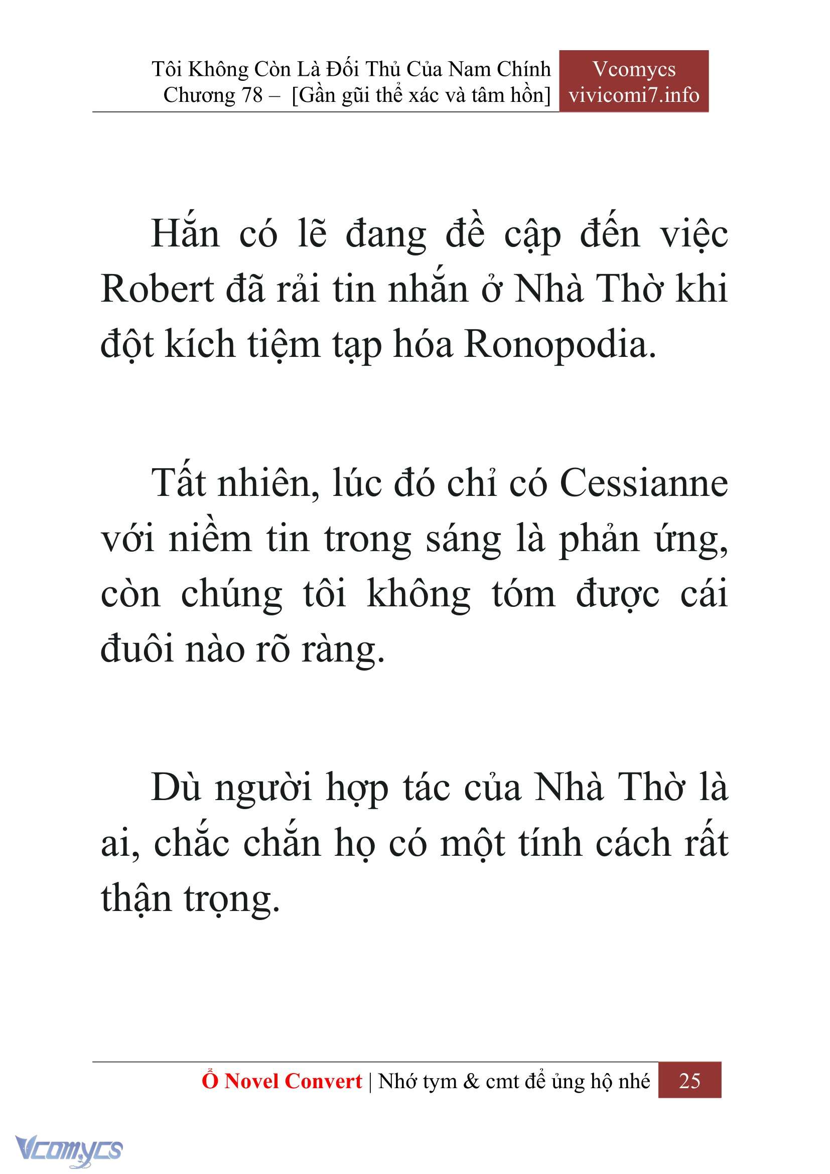 [Novel] Tôi Không Còn Là Đối Thủ Của Nam Chính Chap 78 - Trang 2