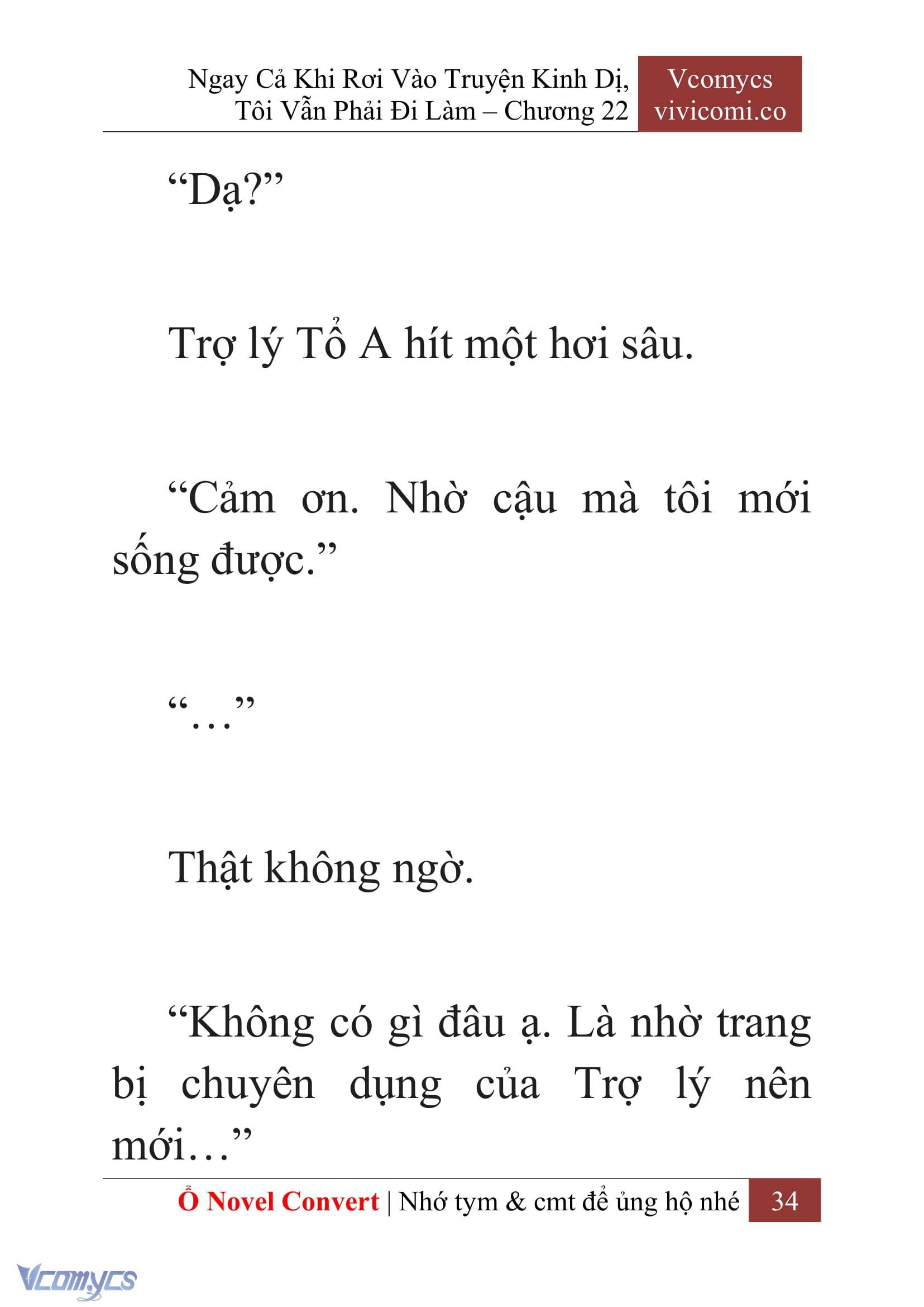 [Novel] Ngay Cả Khi Rơi Vào Truyện Kinh Dị, Tôi Vẫn Phải Đi Làm Chap 22 - Trang 2