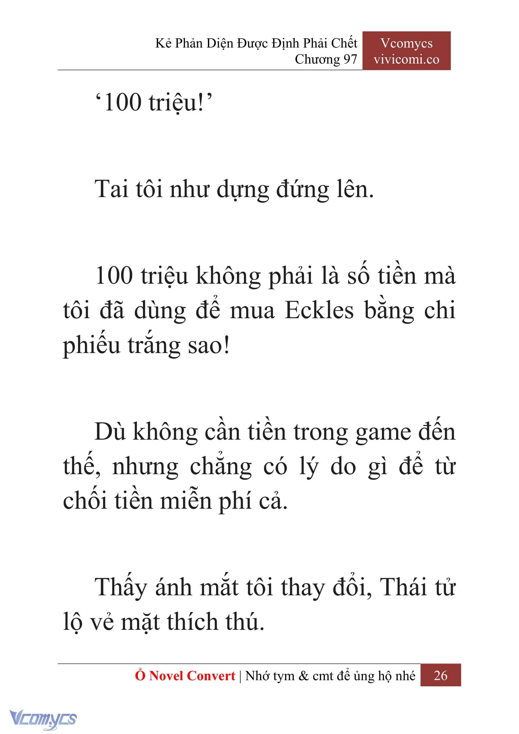[Novel] Kẻ Phản Diện Được Định Phải Chết Chap 97 - Next Chap 98