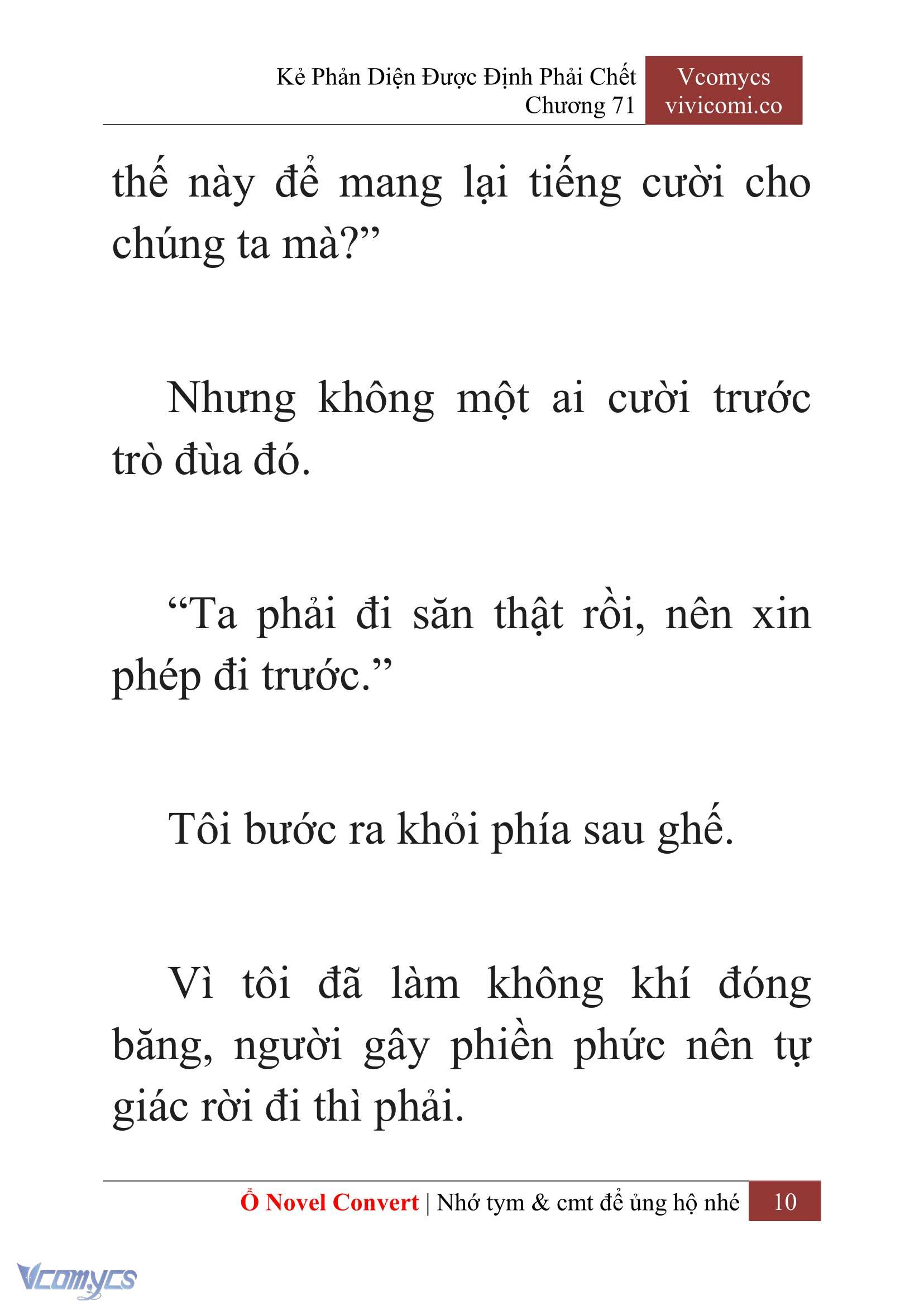 [Novel] Kẻ Phản Diện Được Định Phải Chết Chap 71 - Trang 2