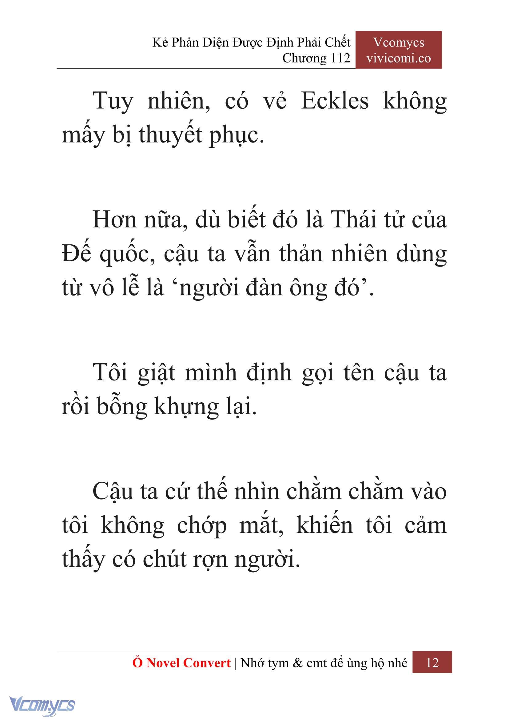 [Novel] Kẻ Phản Diện Được Định Phải Chết Chap 112 - Trang 2