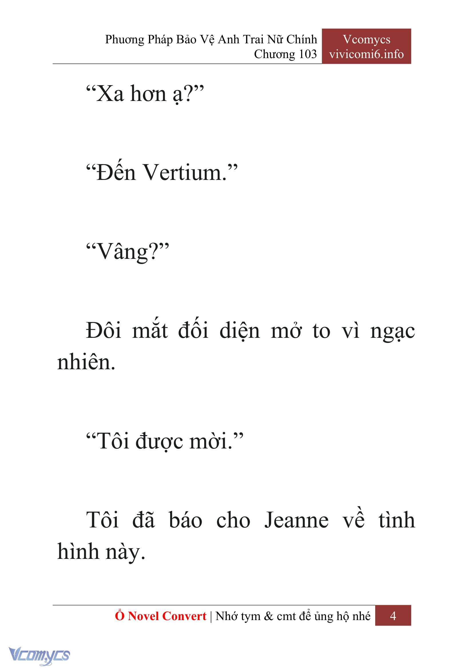 [Novel] Phương Pháp Bảo Vệ Anh Trai Nữ Chính Chap 103 - Trang 2