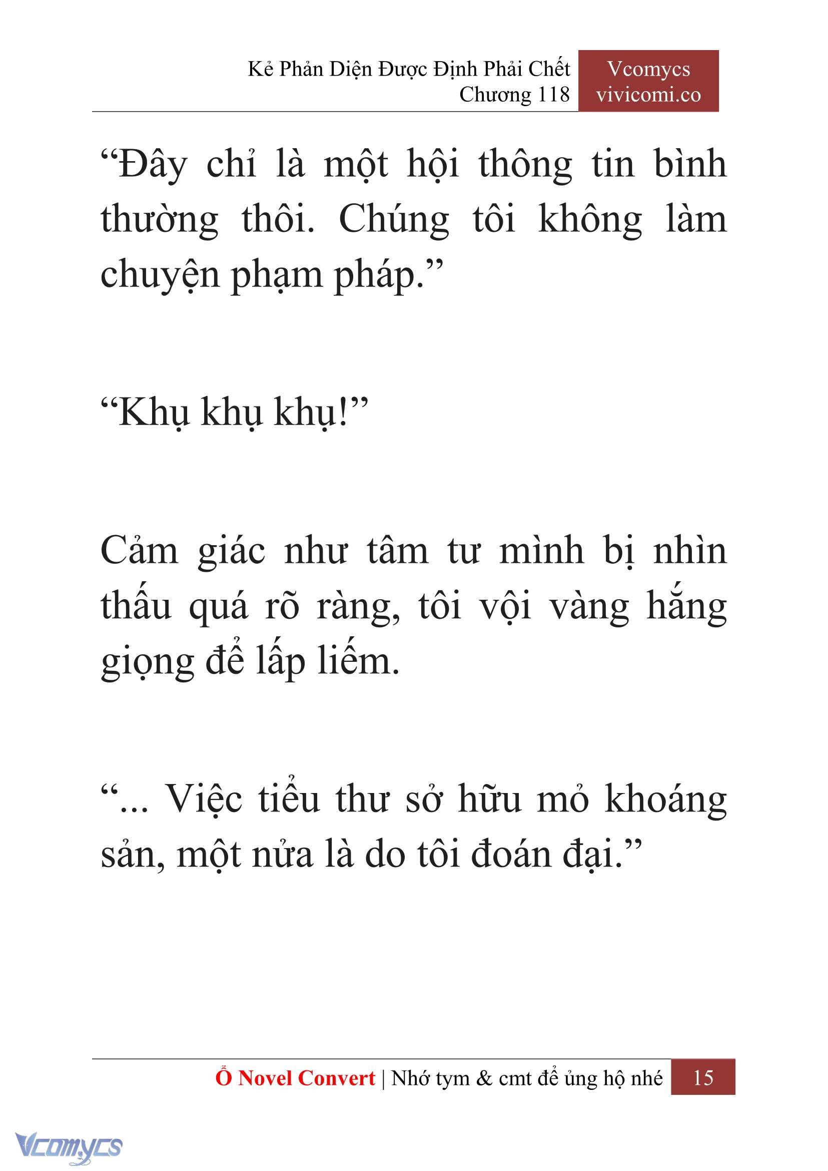 [Novel] Kẻ Phản Diện Được Định Phải Chết Chap 118 - Trang 2