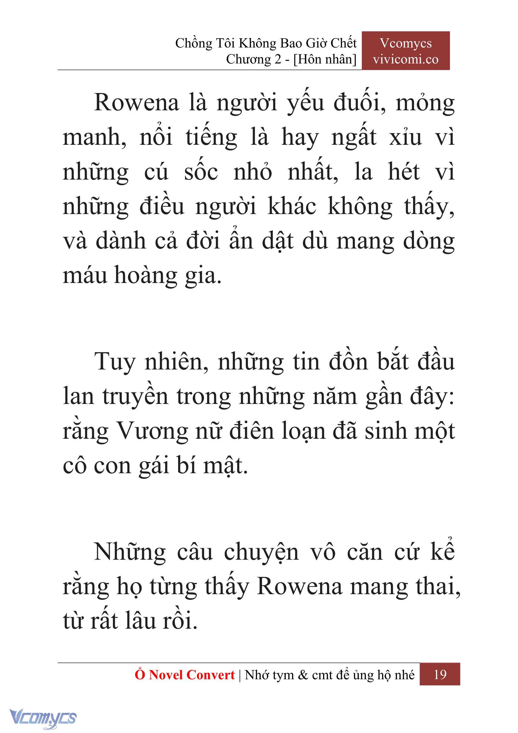 [Novel] Chồng Tôi Không Bao Giờ Chết Chap 2 - Next Chap 3