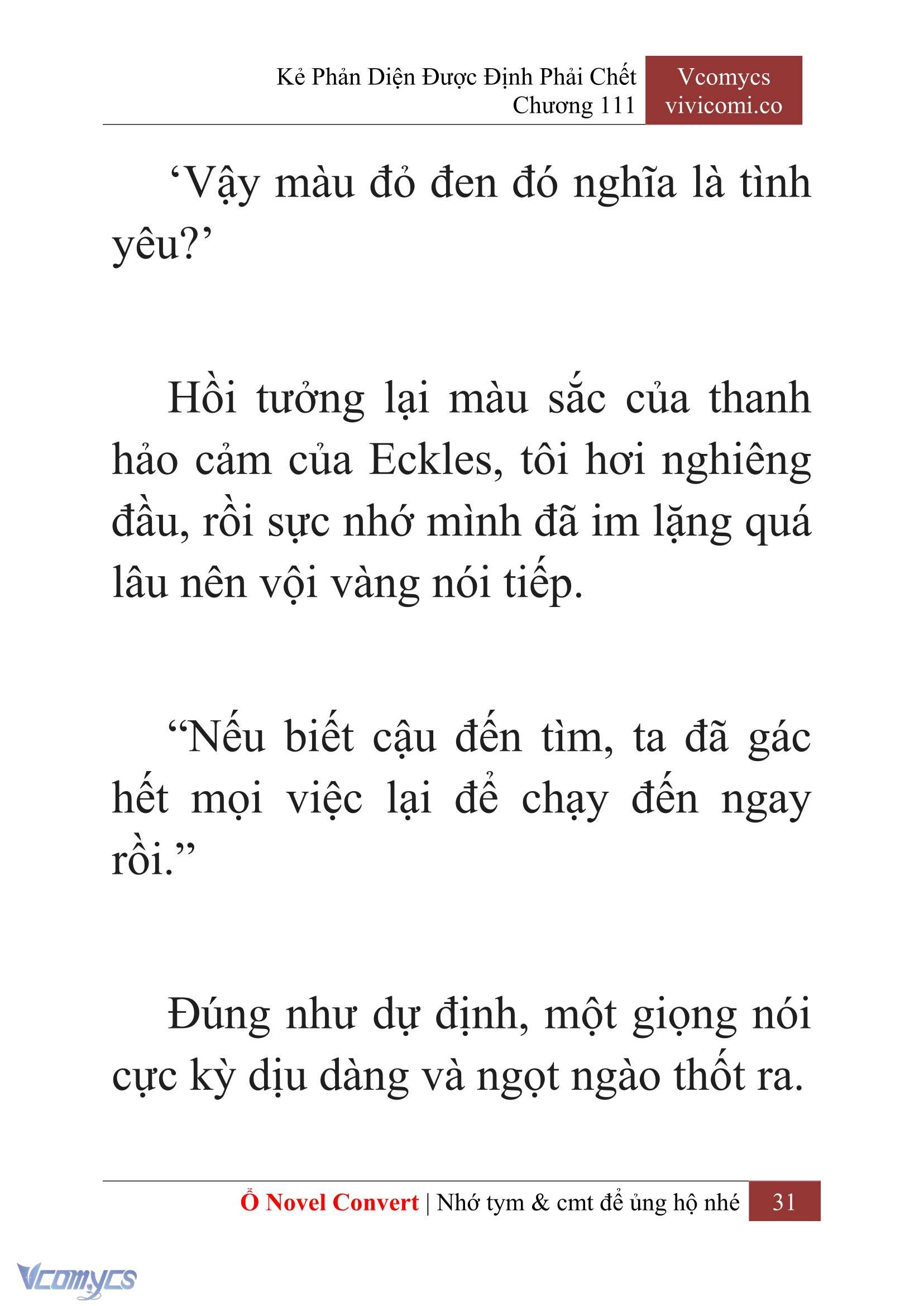 [Novel] Kẻ Phản Diện Được Định Phải Chết Chap 111 - Trang 2