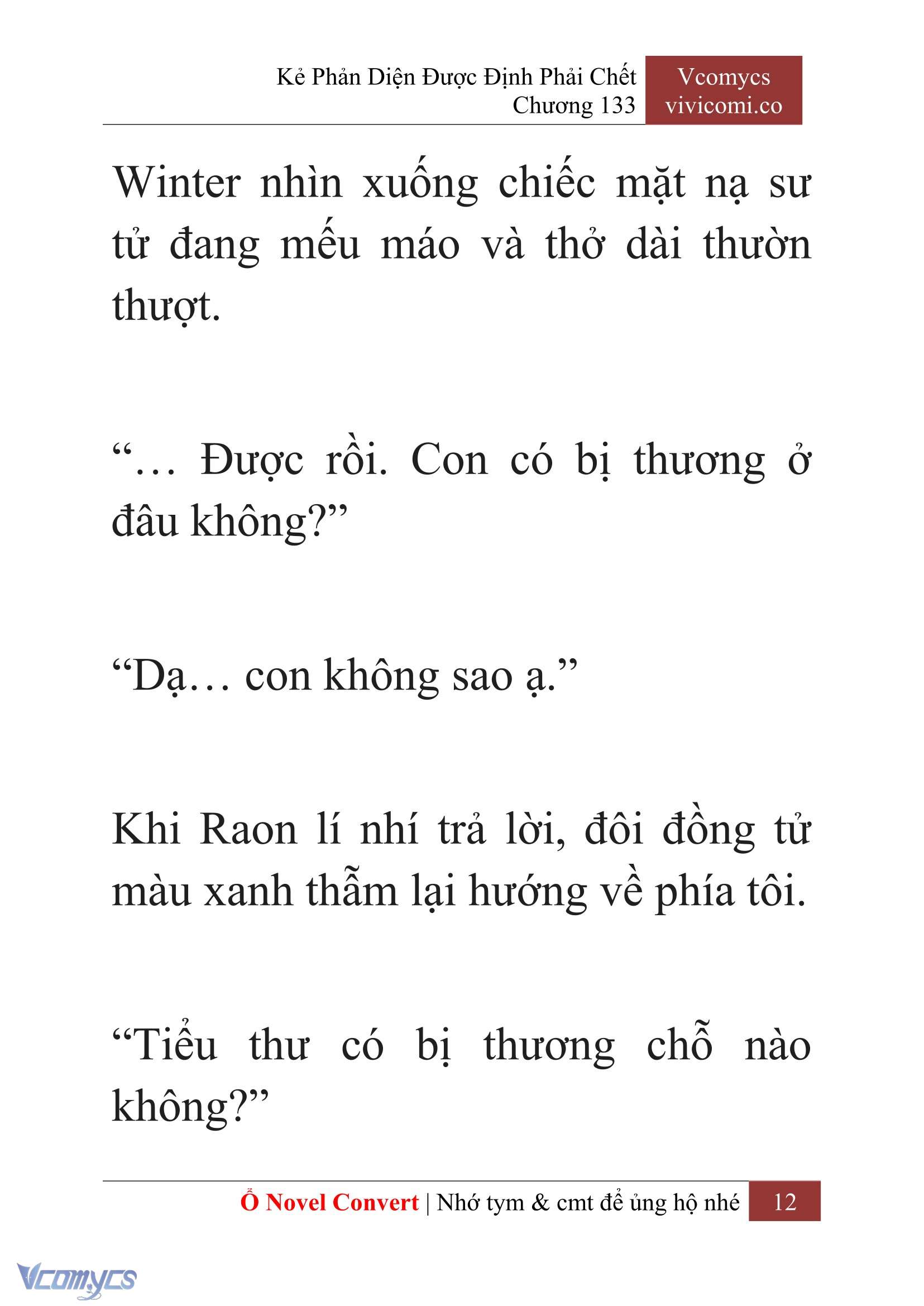 [Novel] Kẻ Phản Diện Được Định Phải Chết Chap 133 - Trang 2