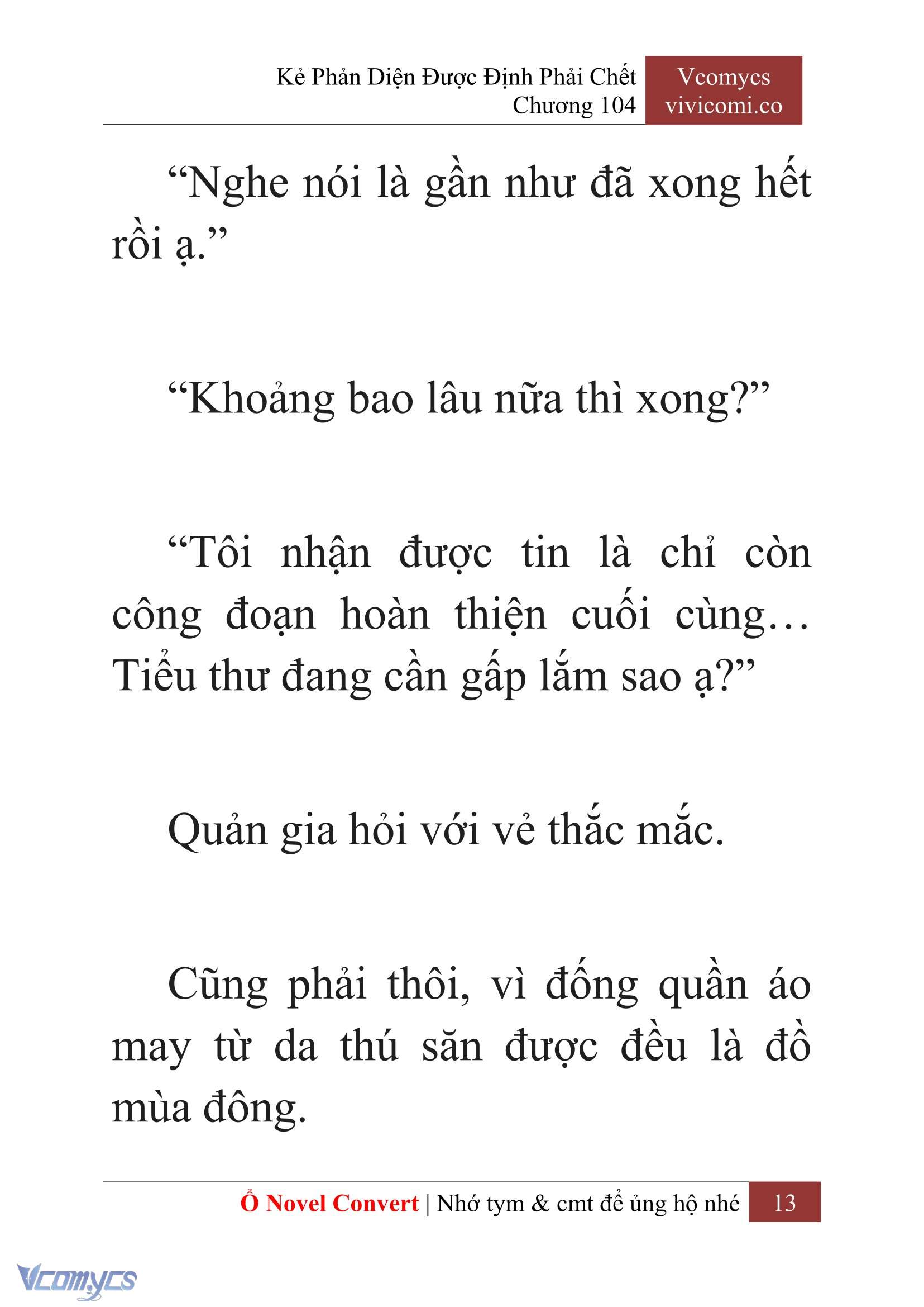[Novel] Kẻ Phản Diện Được Định Phải Chết Chap 104 - Trang 2