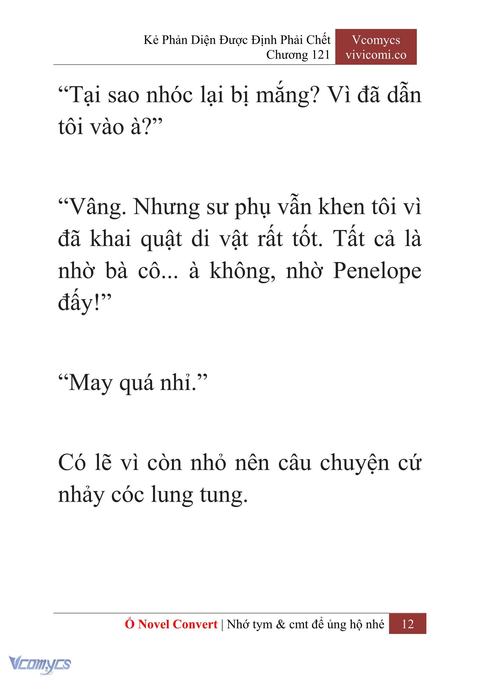[Novel] Kẻ Phản Diện Được Định Phải Chết Chap 121 - Next Chap 122