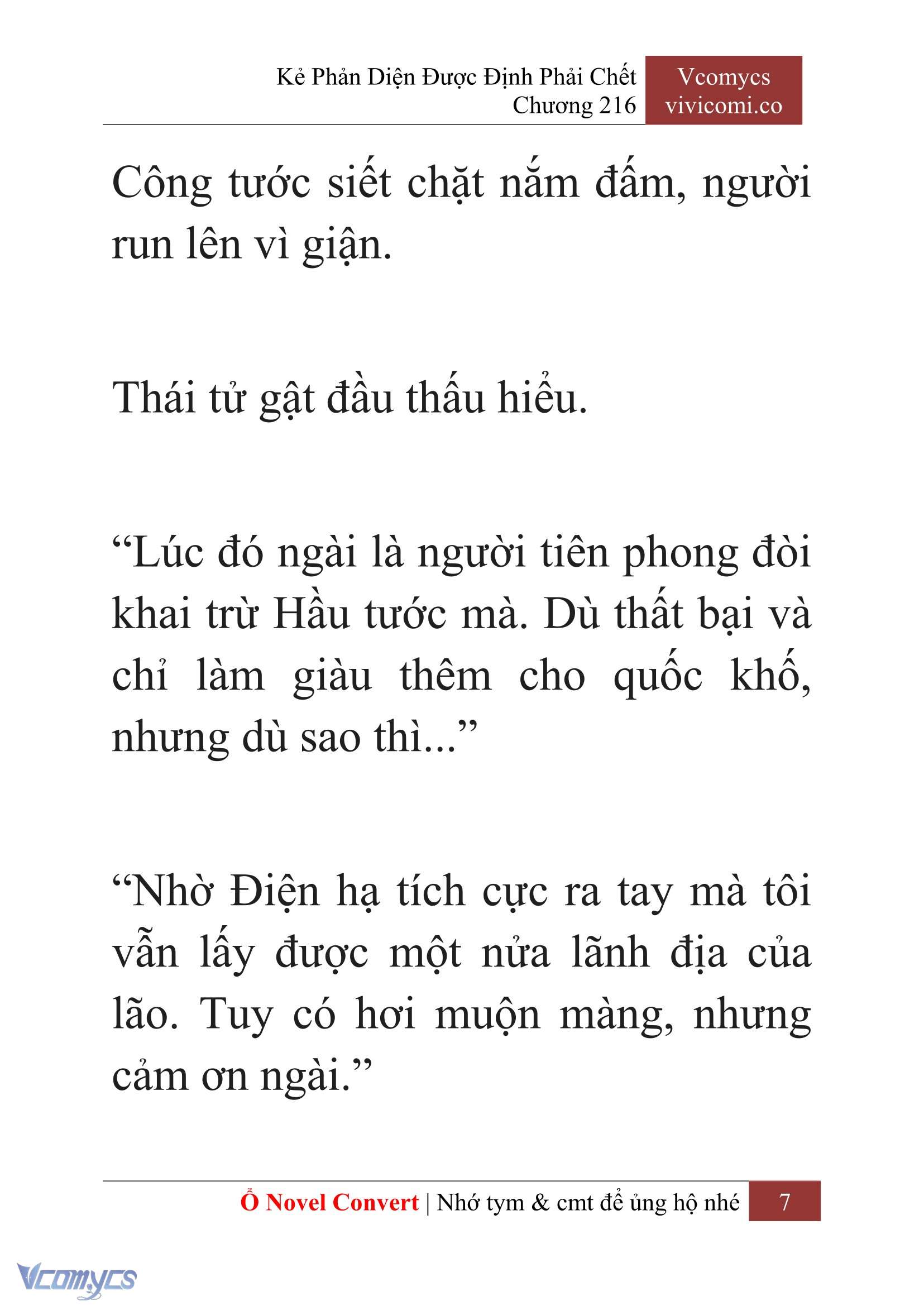 [Novel] Kẻ Phản Diện Được Định Phải Chết Chap 216 - Next Chap 217