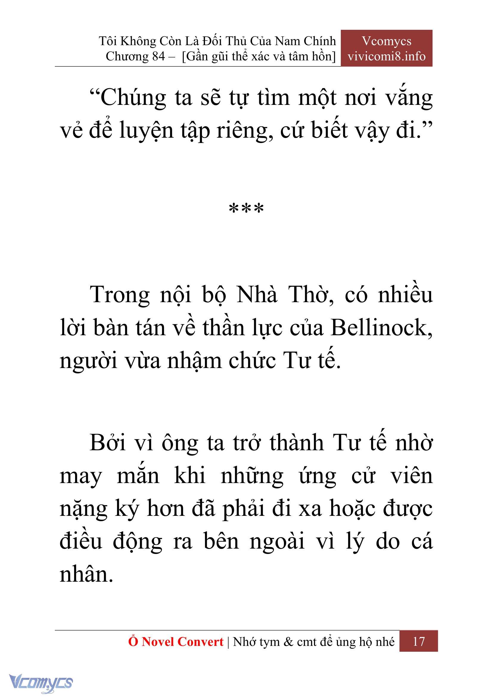 [Novel] Tôi Không Còn Là Đối Thủ Của Nam Chính Chap 84 - Trang 2