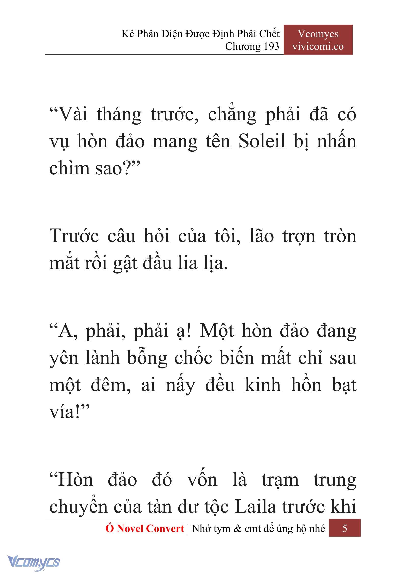 [Novel] Kẻ Phản Diện Được Định Phải Chết Chap 193 - Trang 2