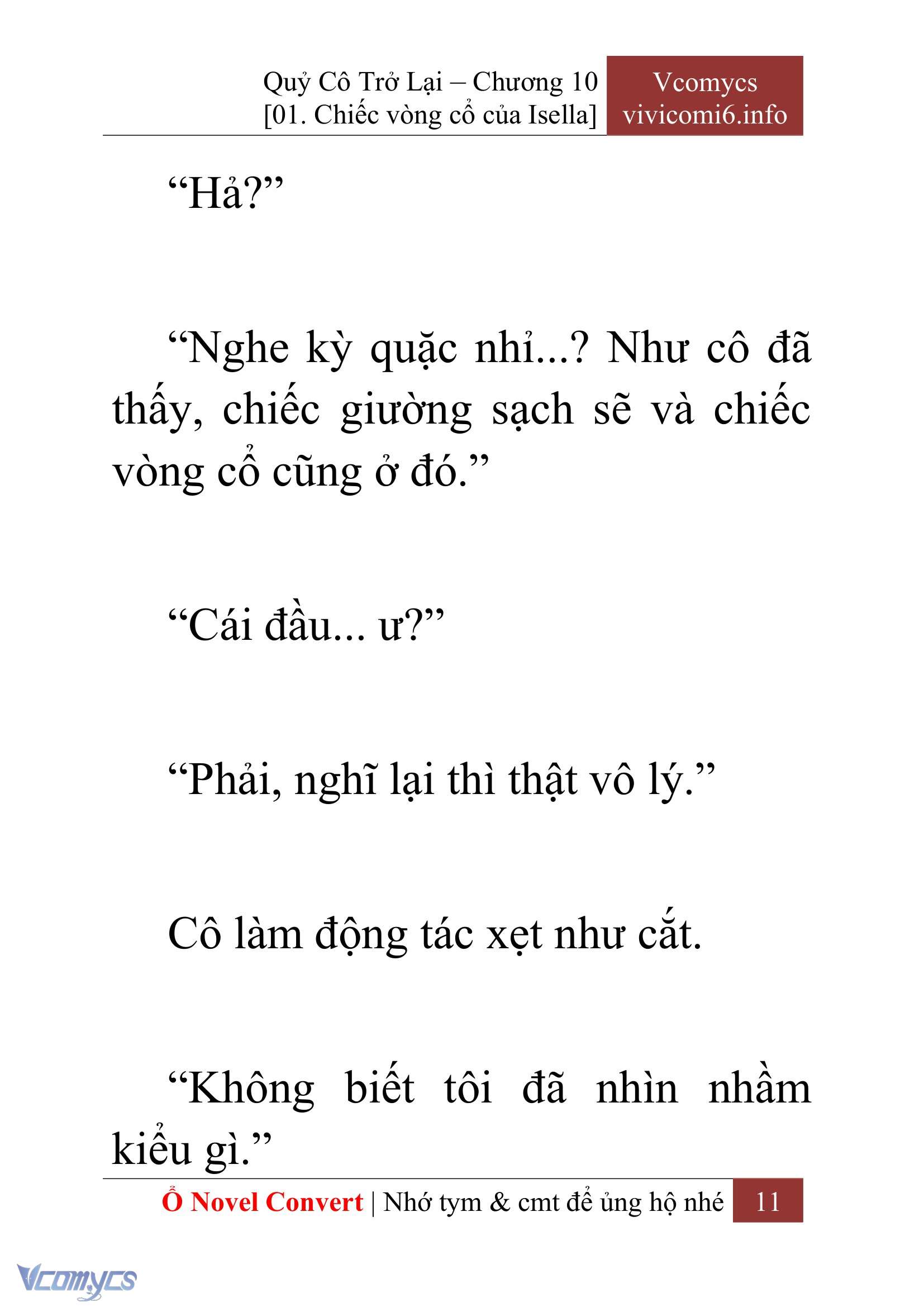 [Novel] Quý Cô Trở Lại Chap 10 - Trang 2