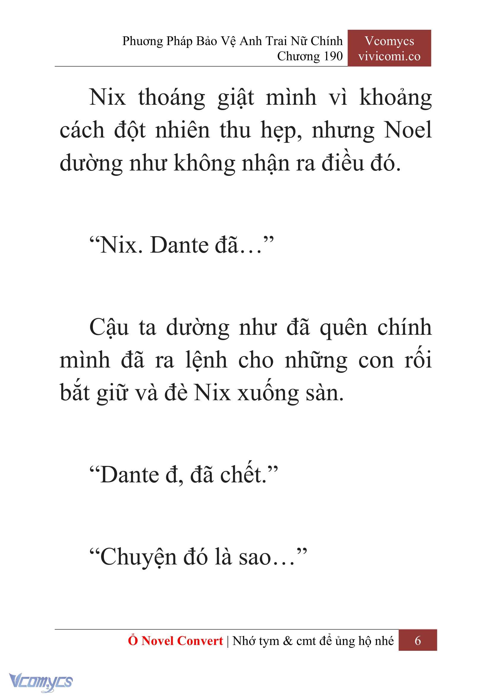 [Novel] Phương Pháp Bảo Vệ Anh Trai Nữ Chính Chap 190 - Trang 2