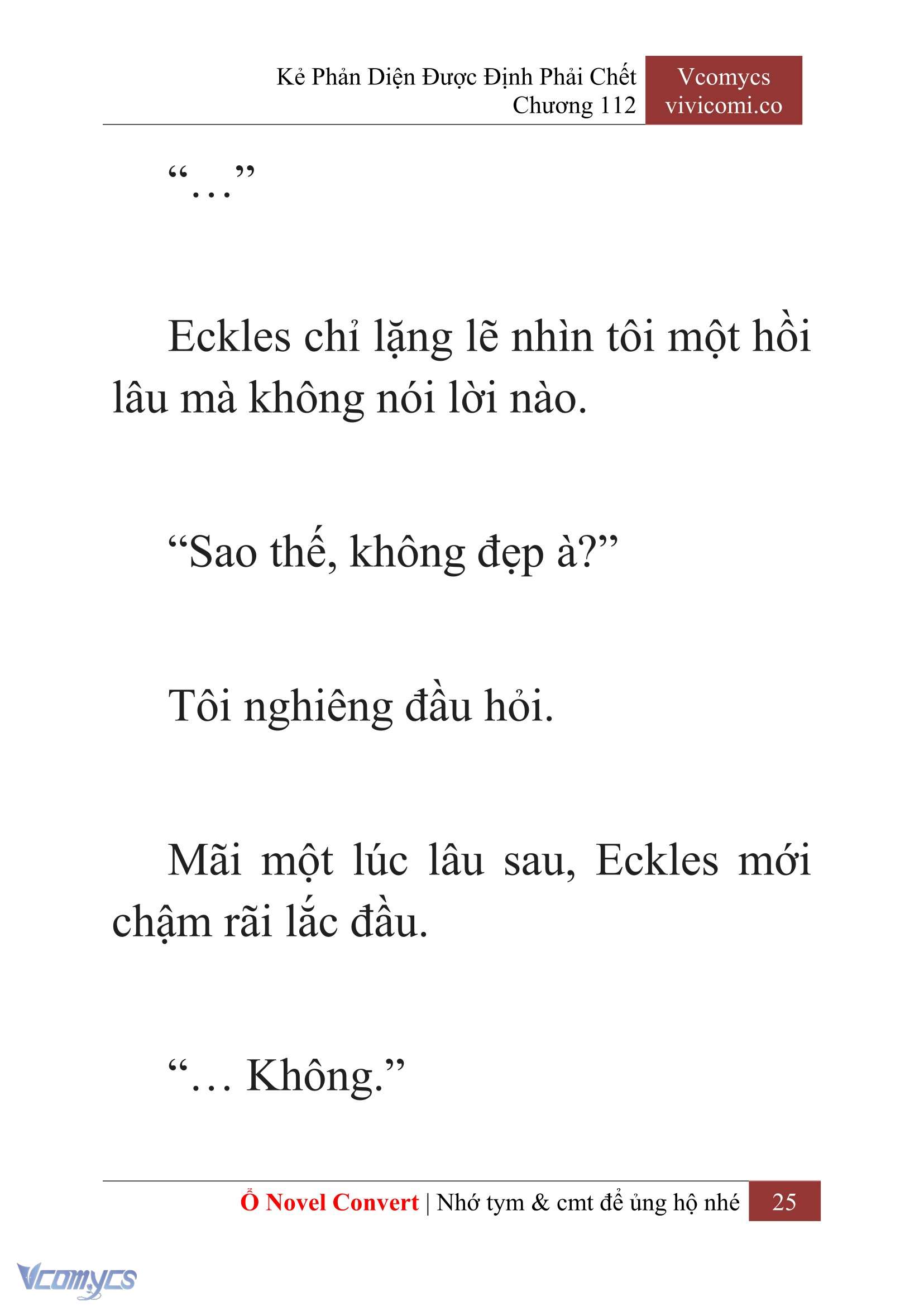 [Novel] Kẻ Phản Diện Được Định Phải Chết Chap 112 - Trang 2