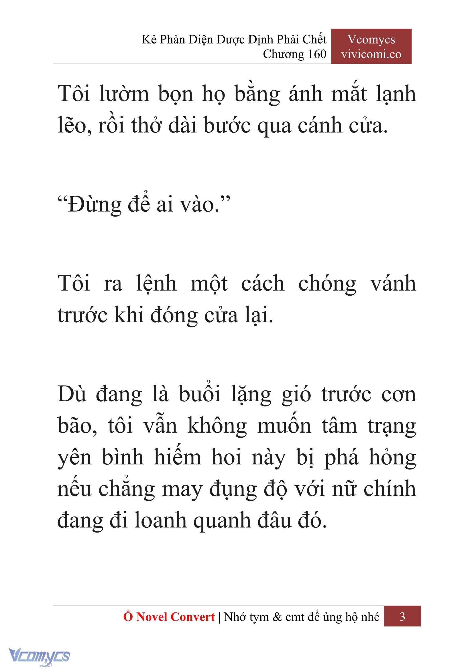 [Novel] Kẻ Phản Diện Được Định Phải Chết Chap 160 - Trang 2