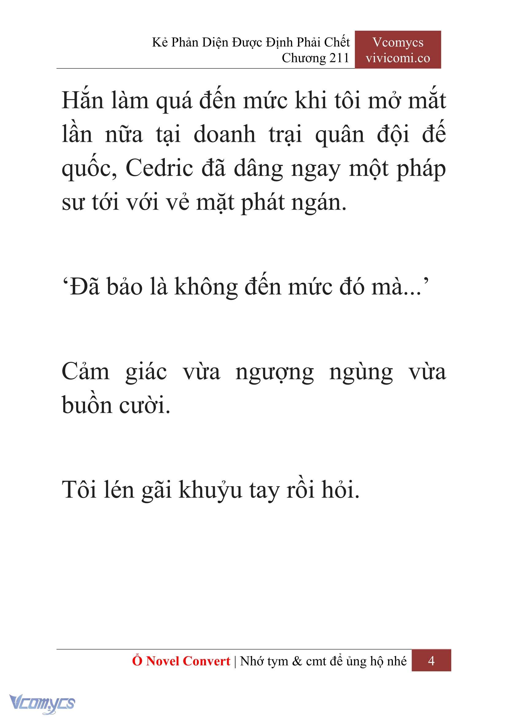 [Novel] Kẻ Phản Diện Được Định Phải Chết Chap 211 - Next Chap 212