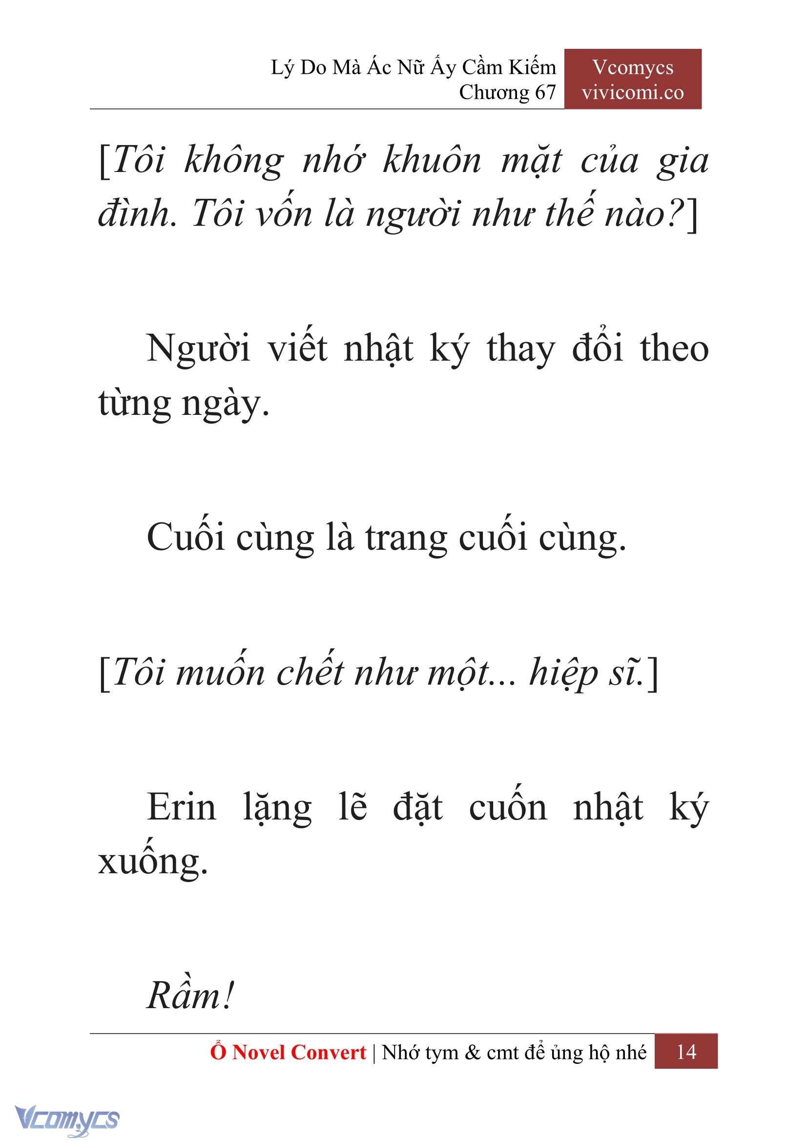 [Novel] Lý Do Mà Ác Nữ Ấy Cầm Kiếm Chap 67 - Next Chap 68