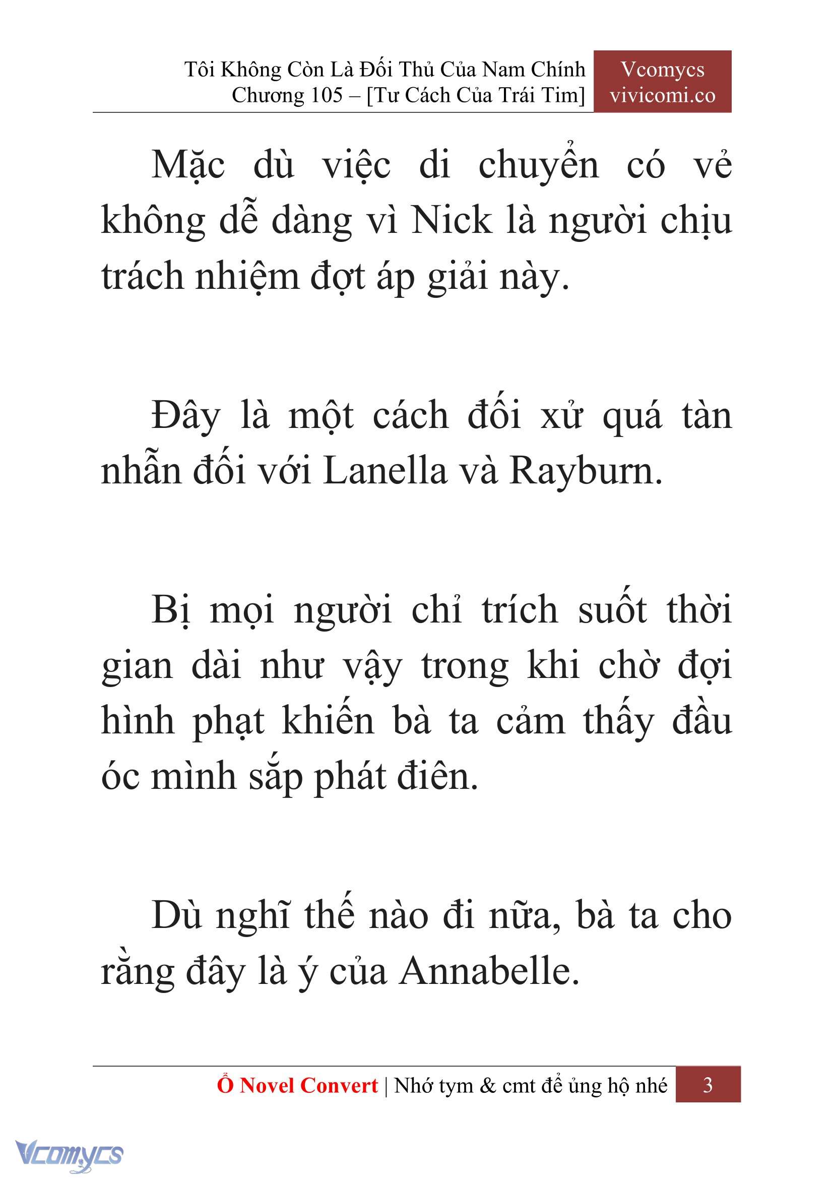 [Novel] Tôi Không Còn Là Đối Thủ Của Nam Chính Chap 105 - Trang 2