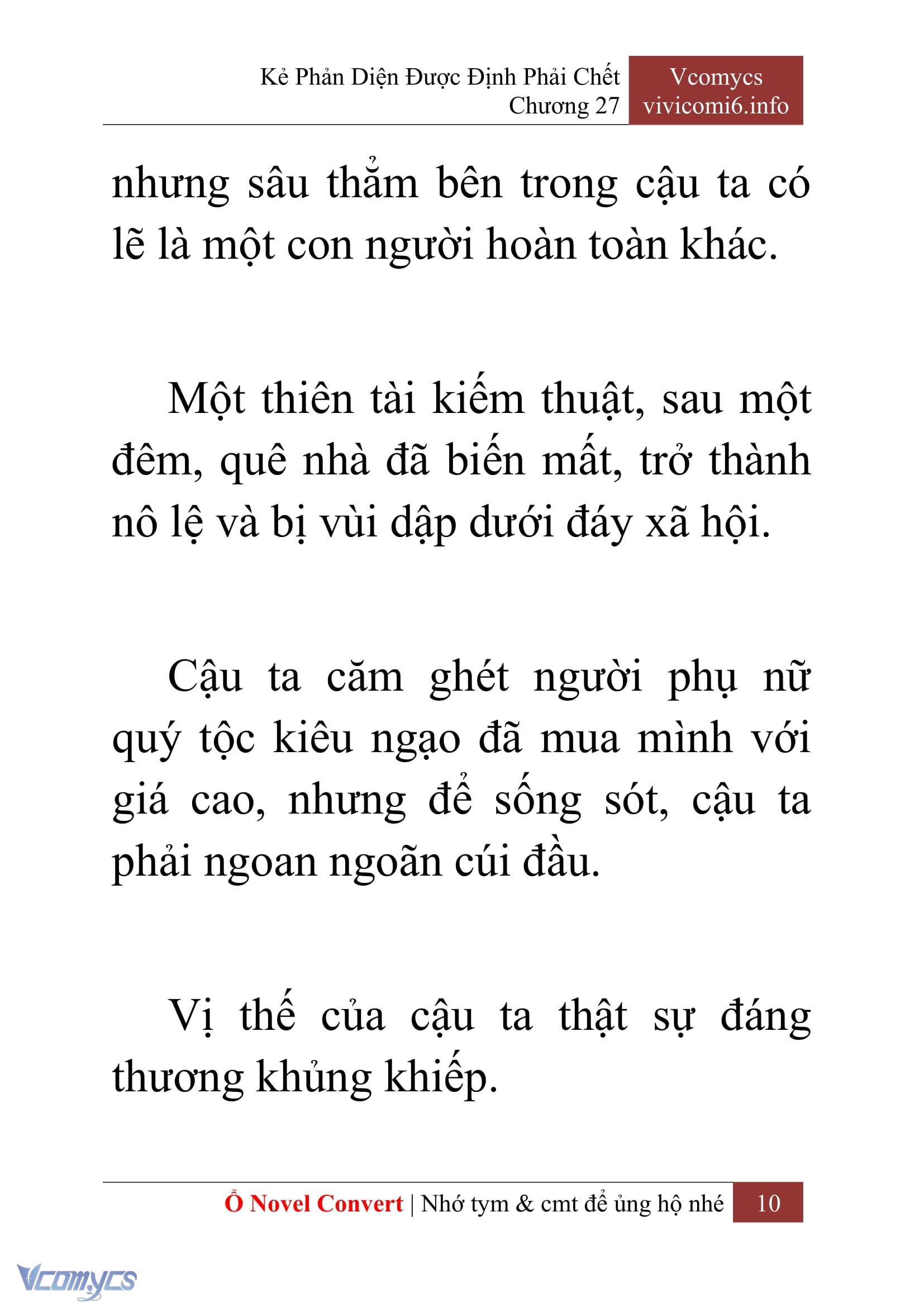[Novel] Kẻ Phản Diện Được Định Phải Chết Chap 27 - Trang 2