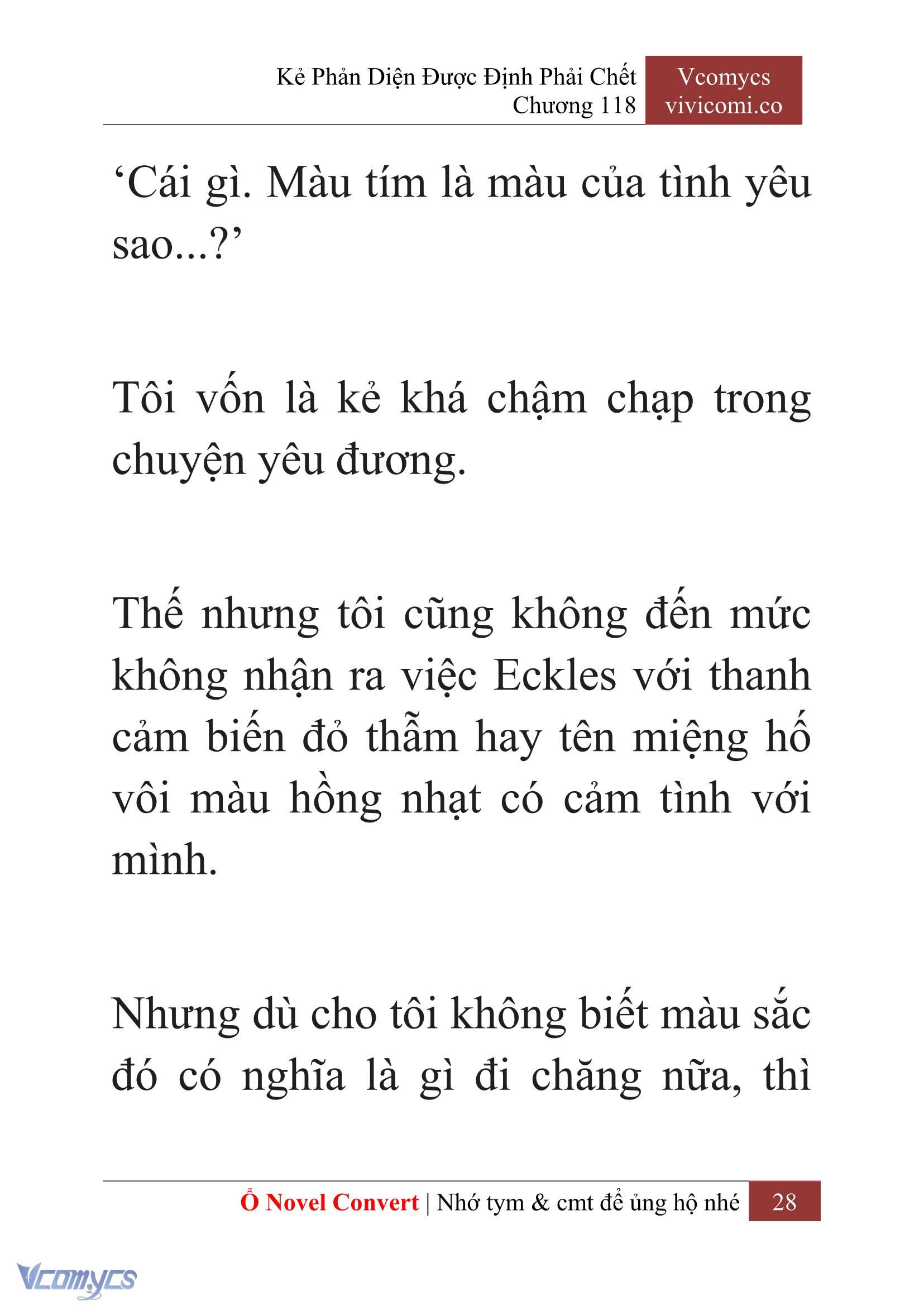 [Novel] Kẻ Phản Diện Được Định Phải Chết Chap 118 - Trang 2