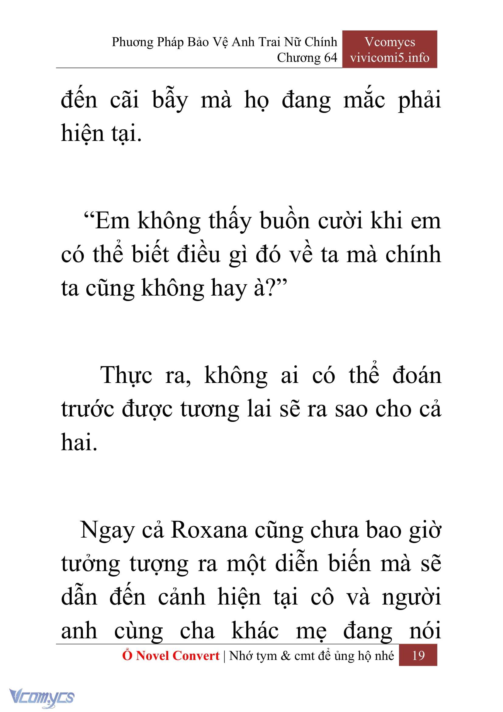[Novel] Phương Pháp Bảo Vệ Anh Trai Nữ Chính Chap 64 - Trang 2