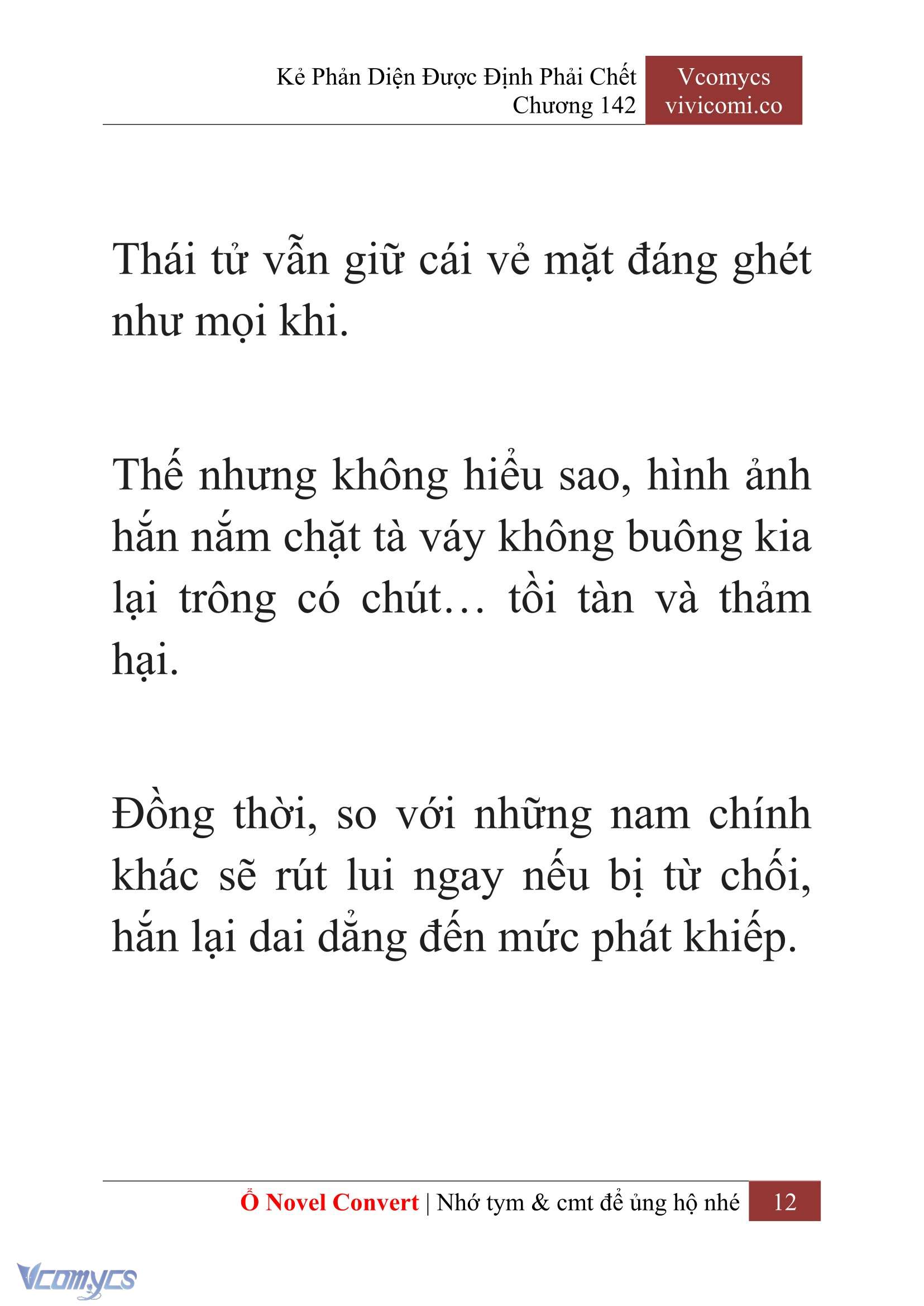 [Novel] Kẻ Phản Diện Được Định Phải Chết Chap 142 - Trang 2