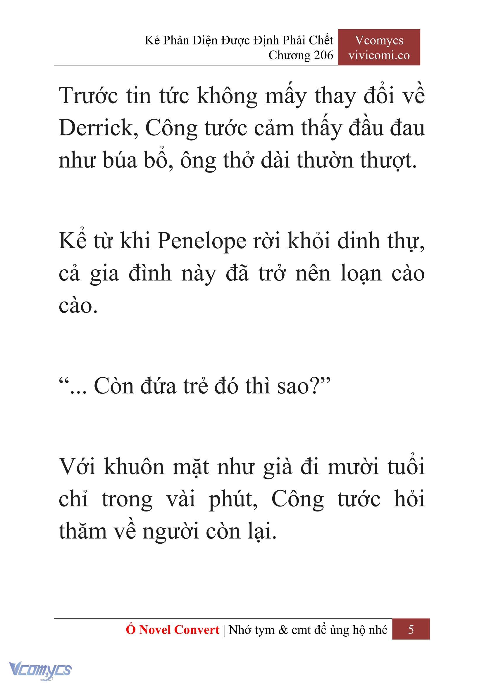 [Novel] Kẻ Phản Diện Được Định Phải Chết Chap 206 - Next Chap 207