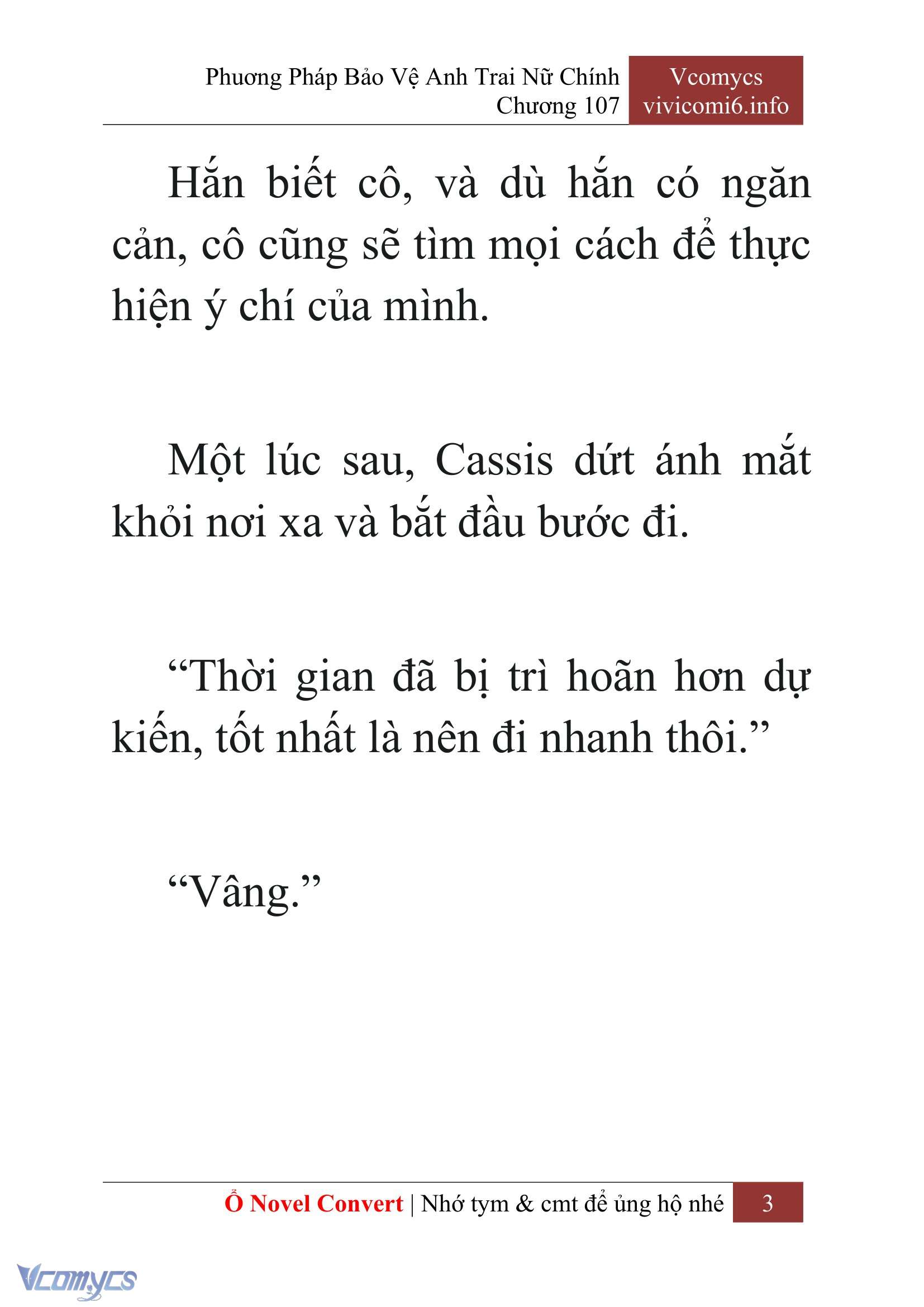 [Novel] Phương Pháp Bảo Vệ Anh Trai Nữ Chính Chap 107 - Trang 2