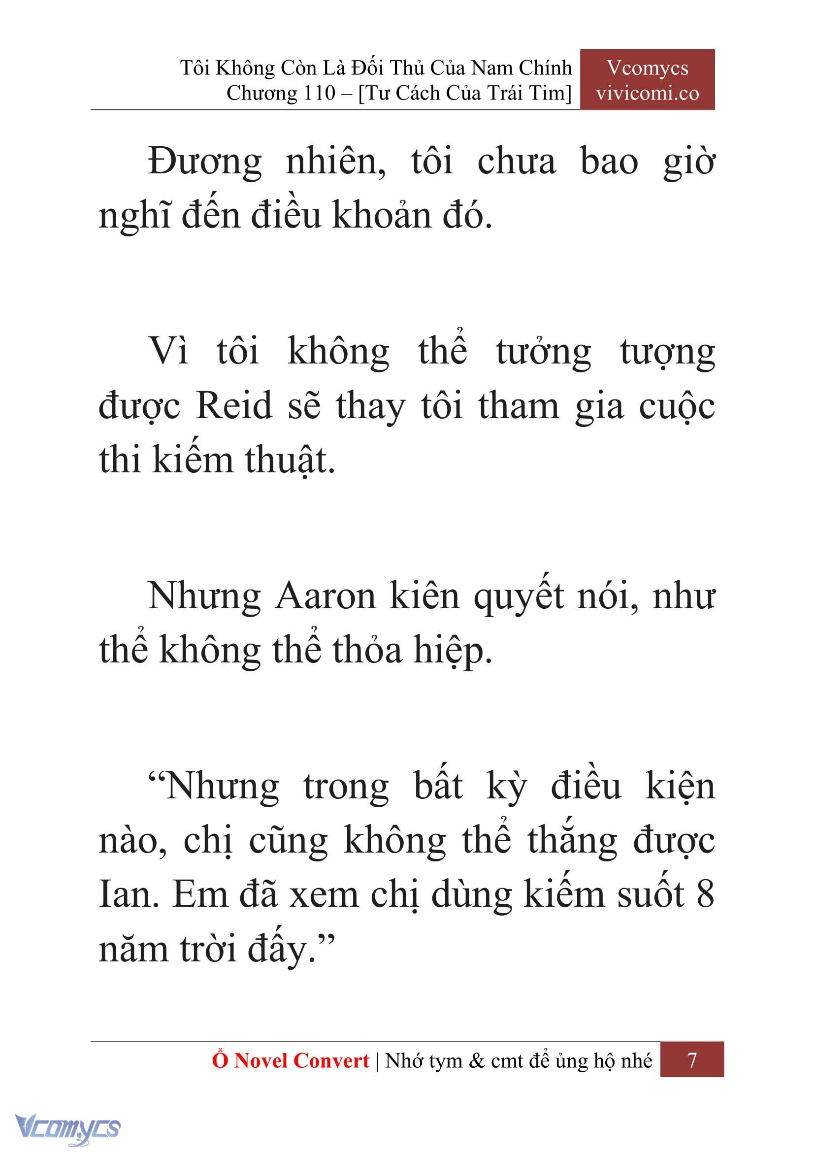 [Novel] Tôi Không Còn Là Đối Thủ Của Nam Chính Chap 110 - Trang 2
