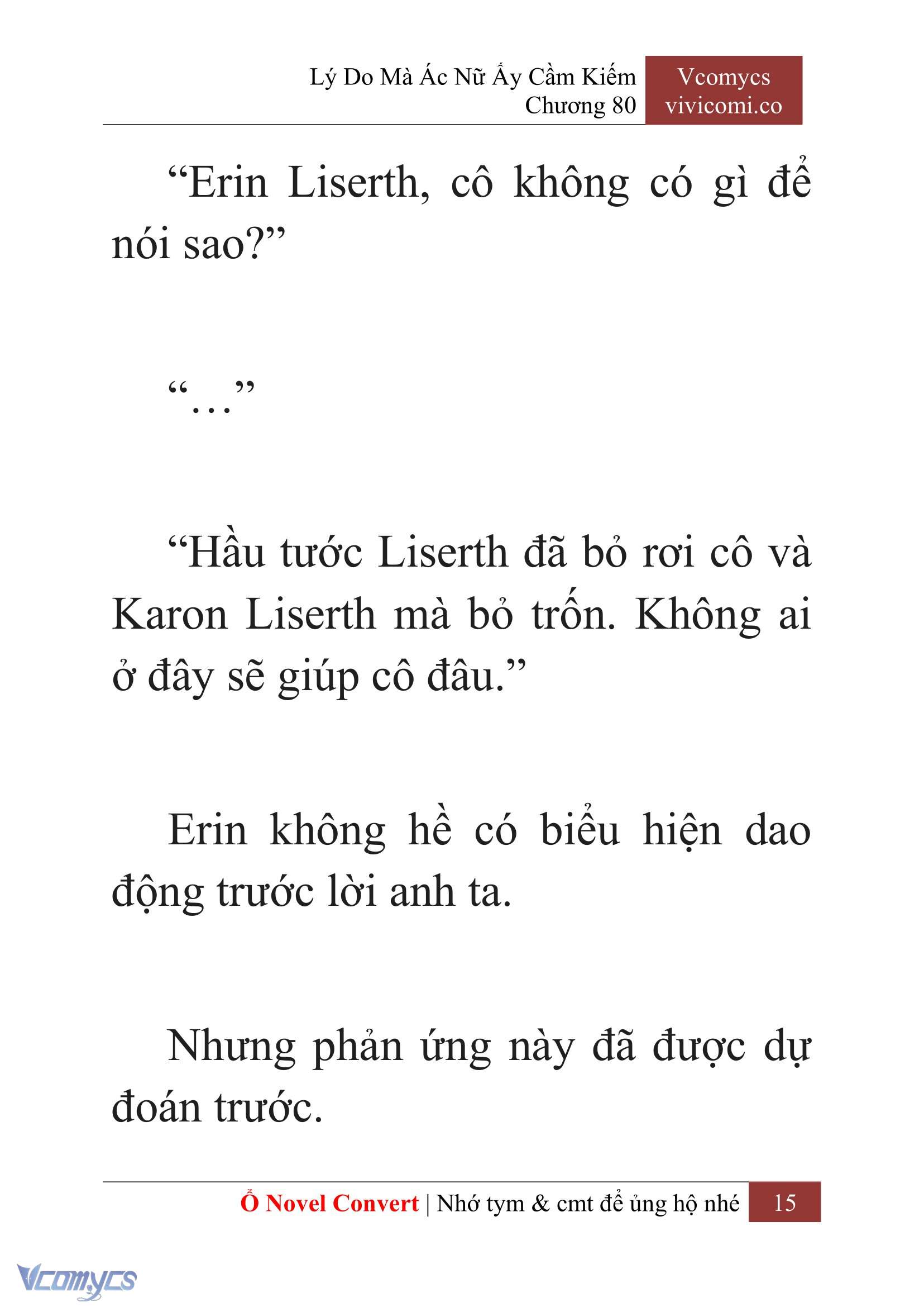 [Novel] Lý Do Mà Ác Nữ Ấy Cầm Kiếm Chap 80 - Next Chap 81