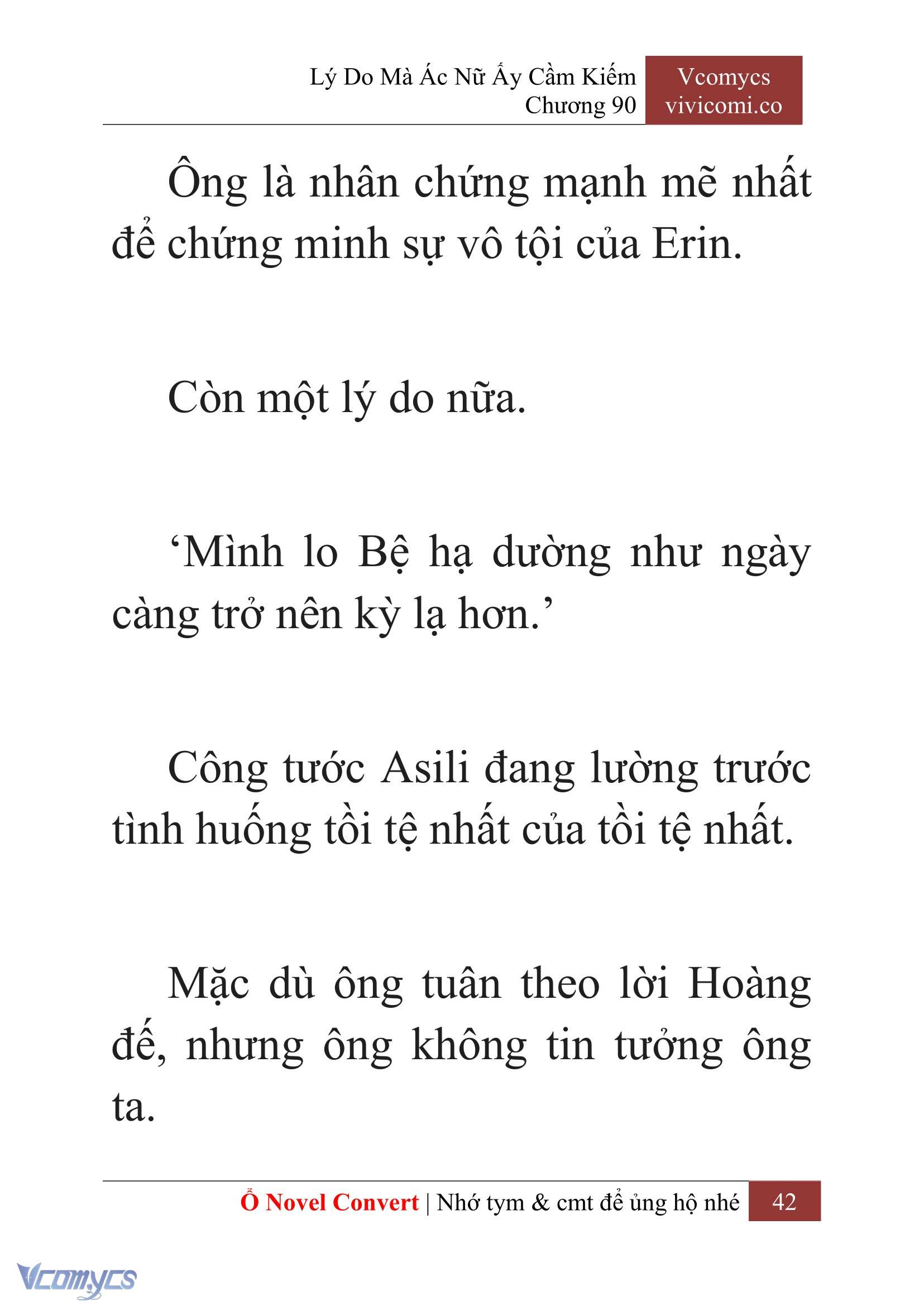 [Novel] Lý Do Mà Ác Nữ Ấy Cầm Kiếm Chap 90 - Next Chap 91