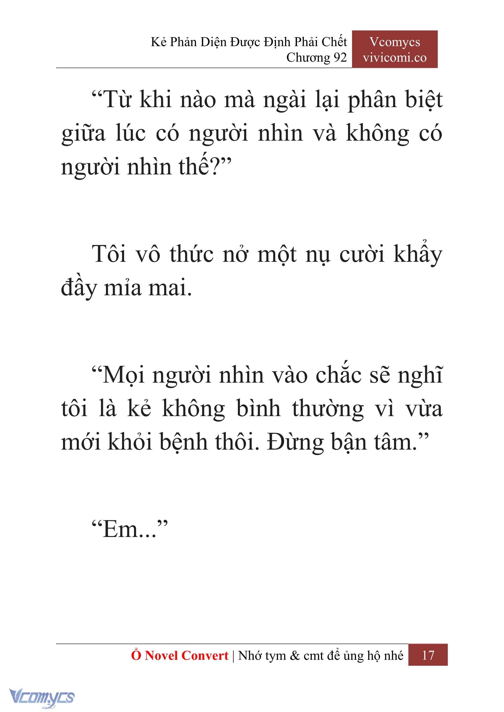 [Novel] Kẻ Phản Diện Được Định Phải Chết Chap 92 - Trang 2