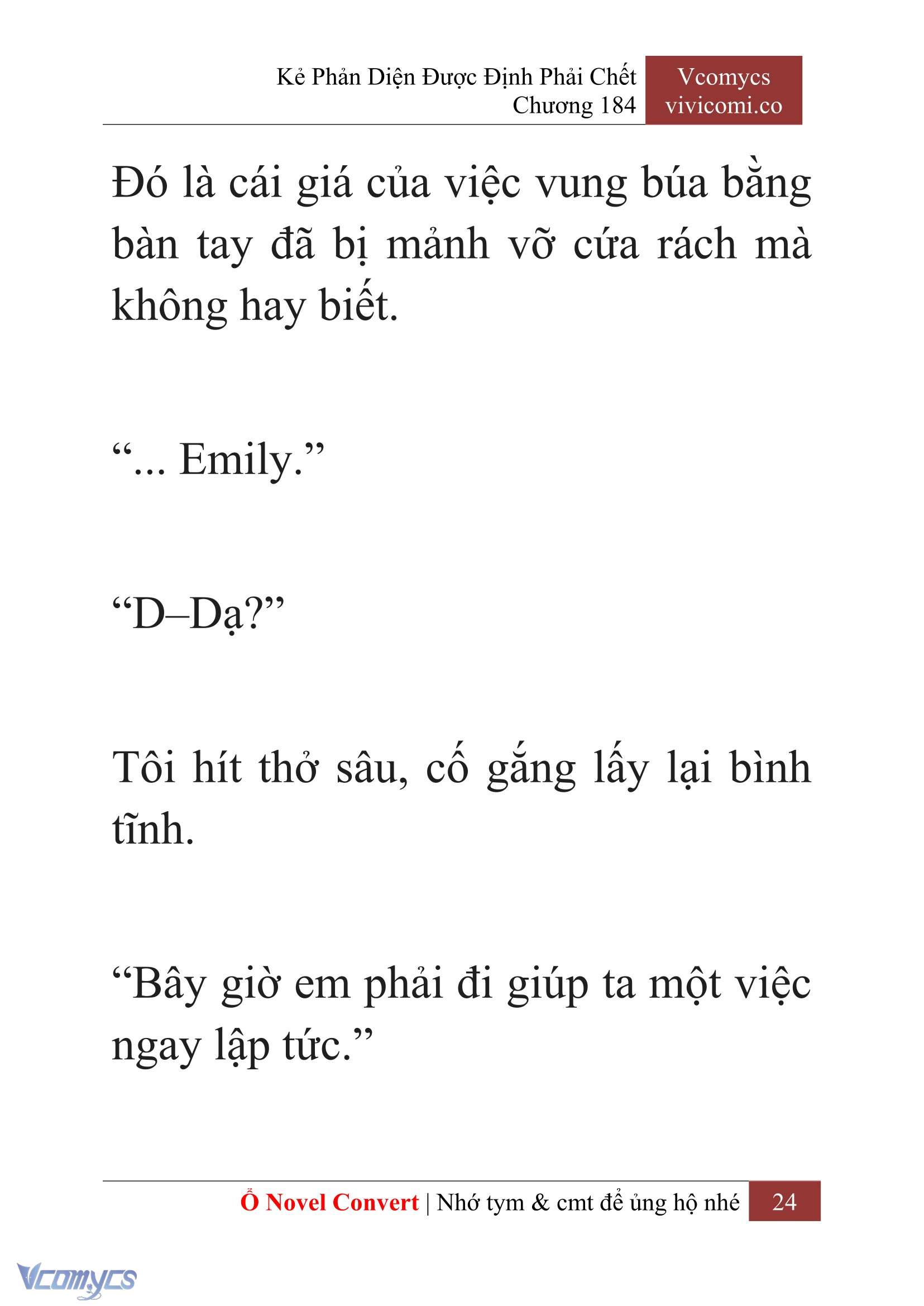 [Novel] Kẻ Phản Diện Được Định Phải Chết Chap 184 - Trang 2