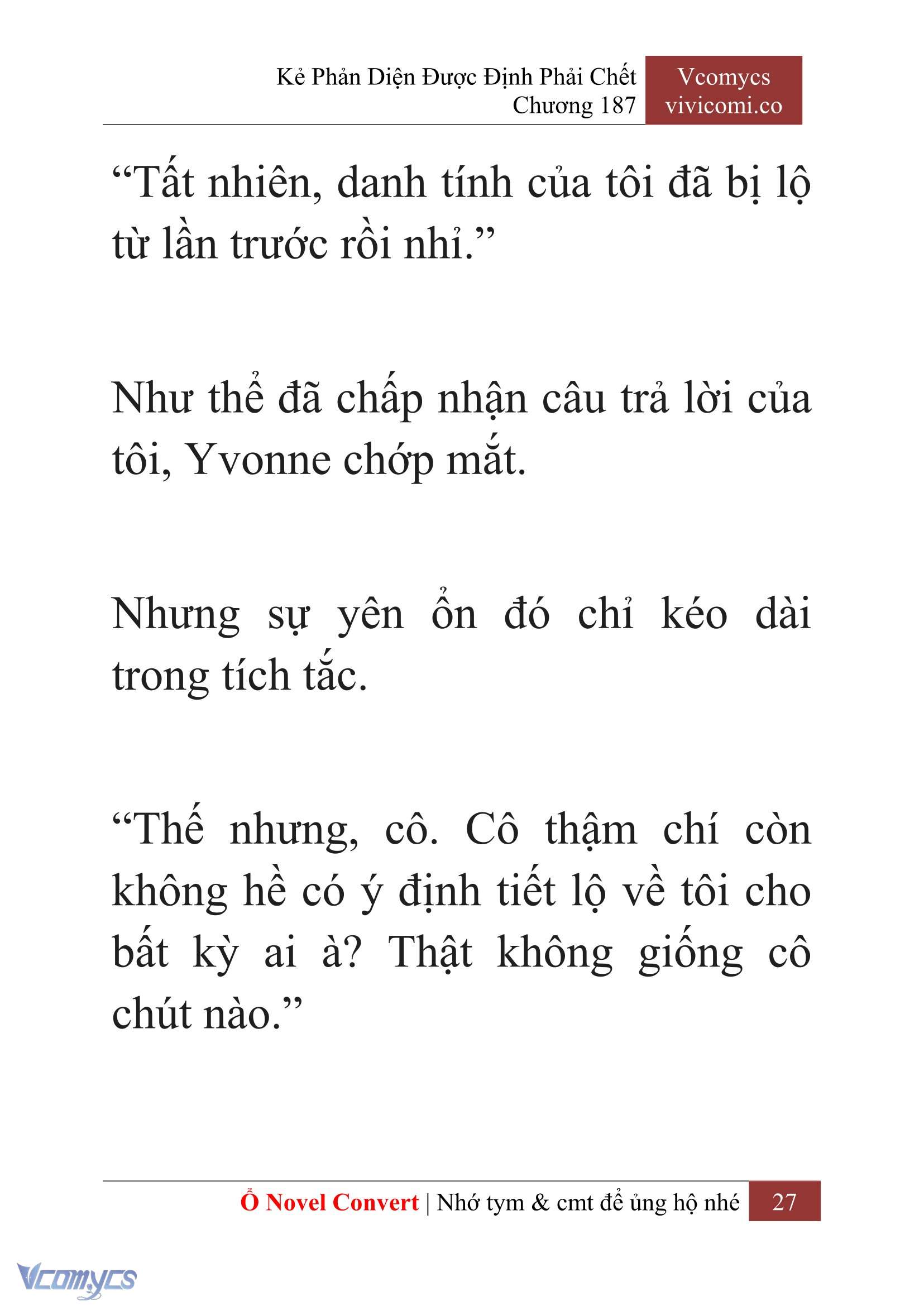[Novel] Kẻ Phản Diện Được Định Phải Chết Chap 187 - Trang 2