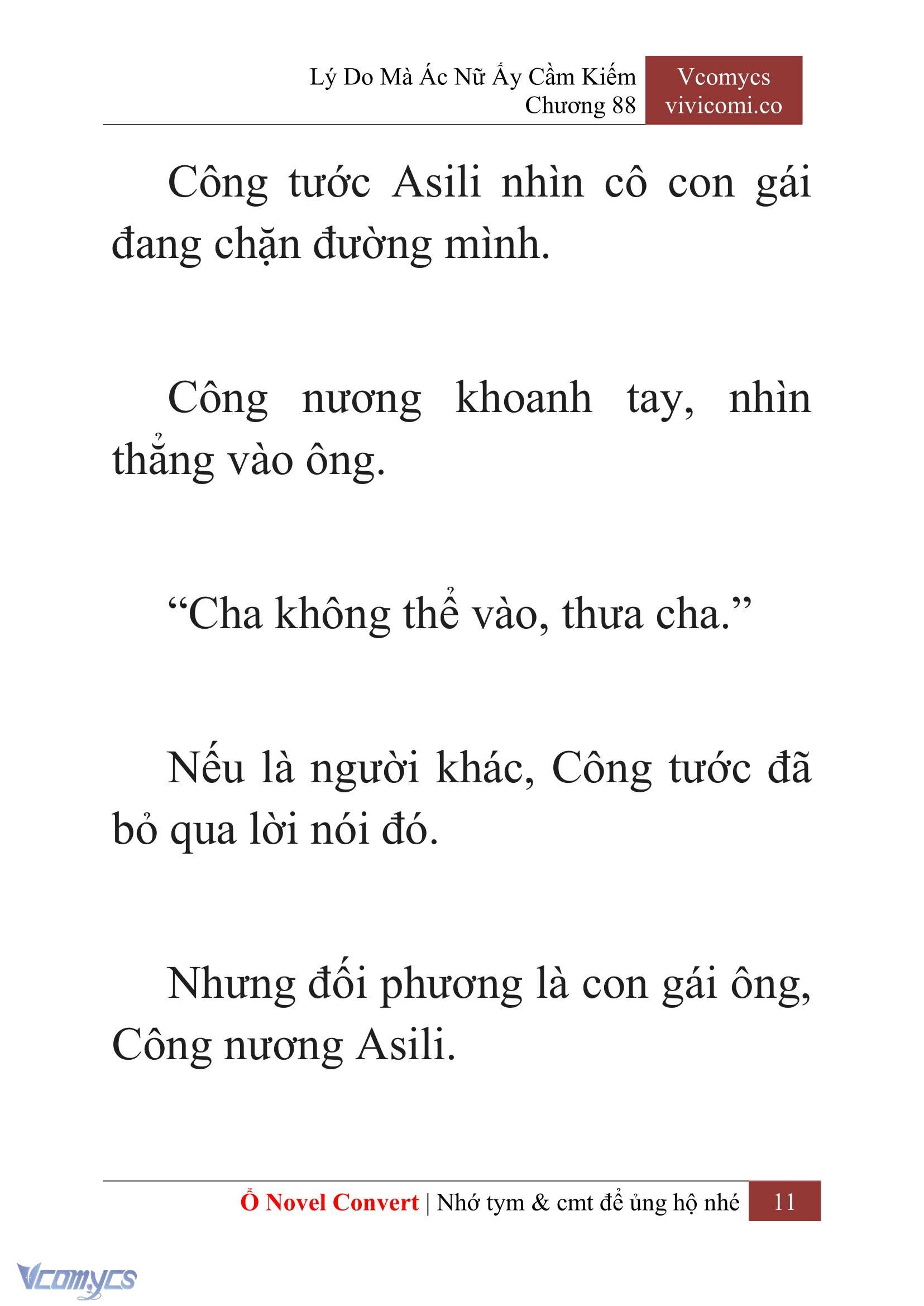 [Novel] Lý Do Mà Ác Nữ Ấy Cầm Kiếm Chap 88 - Next Chap 89