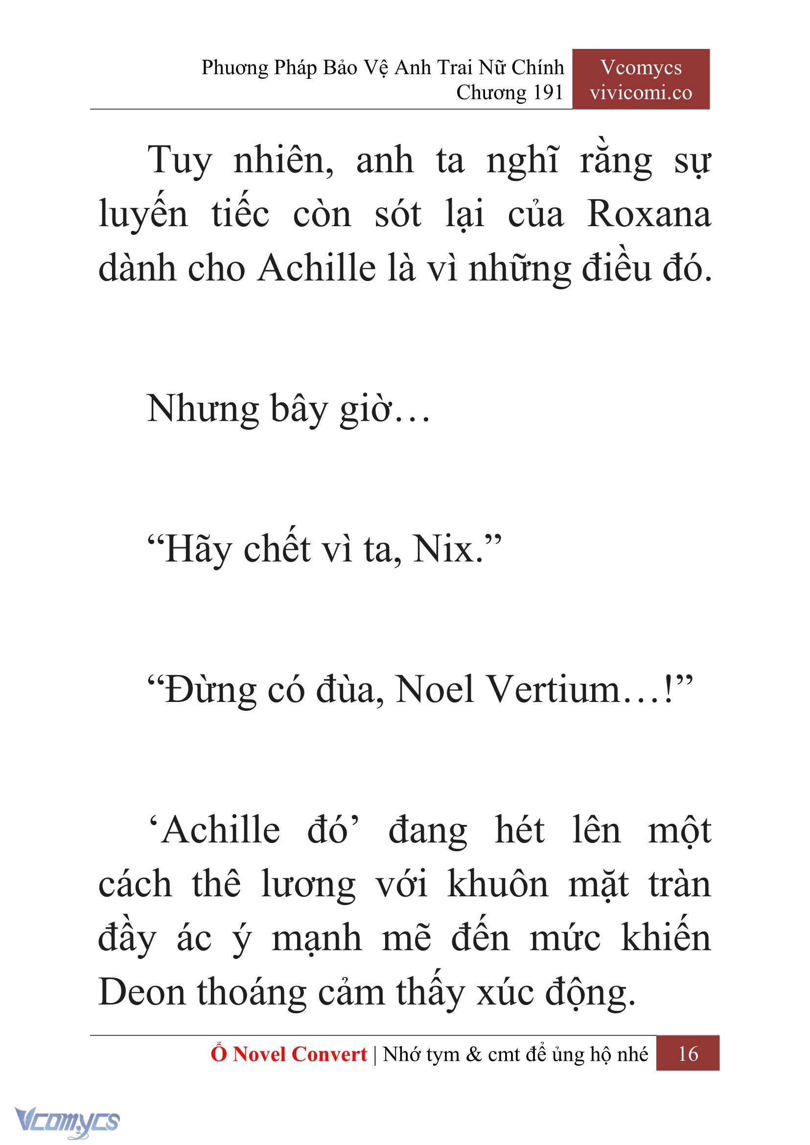 [Novel] Phương Pháp Bảo Vệ Anh Trai Nữ Chính Chap 191 - Trang 2