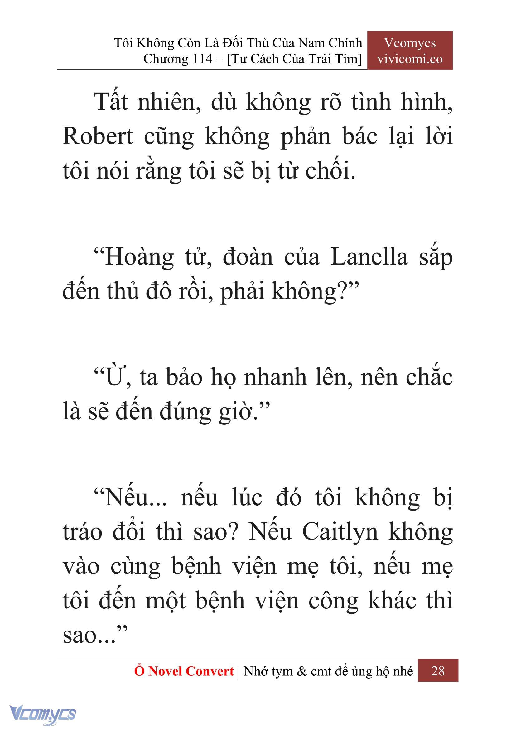 [Novel] Tôi Không Còn Là Đối Thủ Của Nam Chính Chap 114 - Trang 2