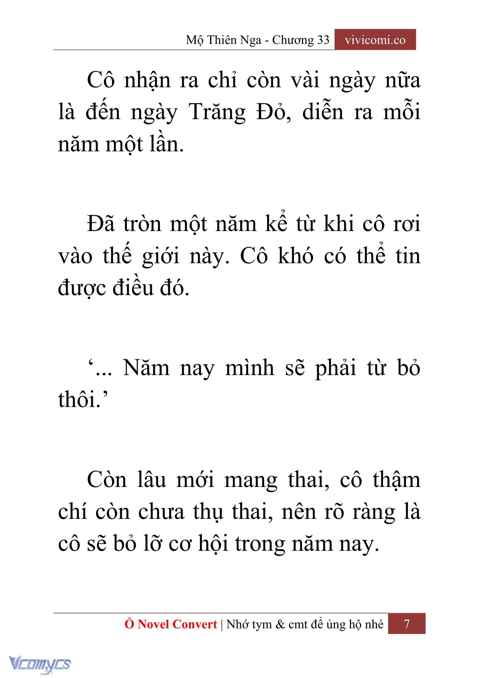 [Novel] Mộ Thiên Nga Chap 33 - Next Chap 34