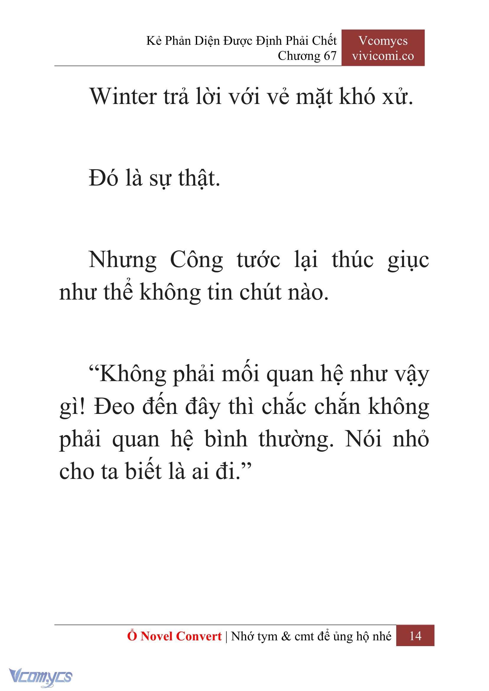 [Novel] Kẻ Phản Diện Được Định Phải Chết Chap 67 - Next Chap 68