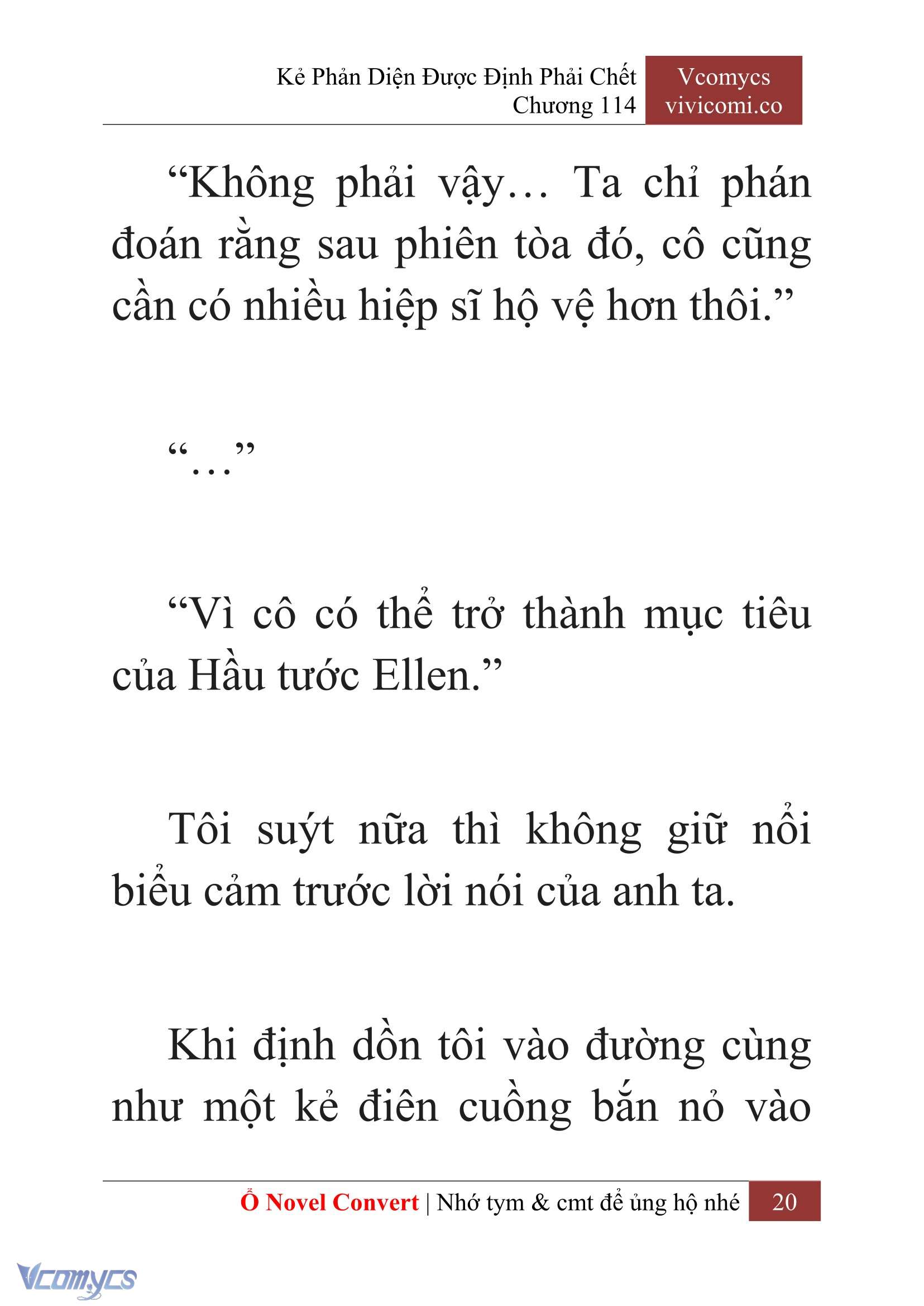 [Novel] Kẻ Phản Diện Được Định Phải Chết Chap 114 - Trang 2