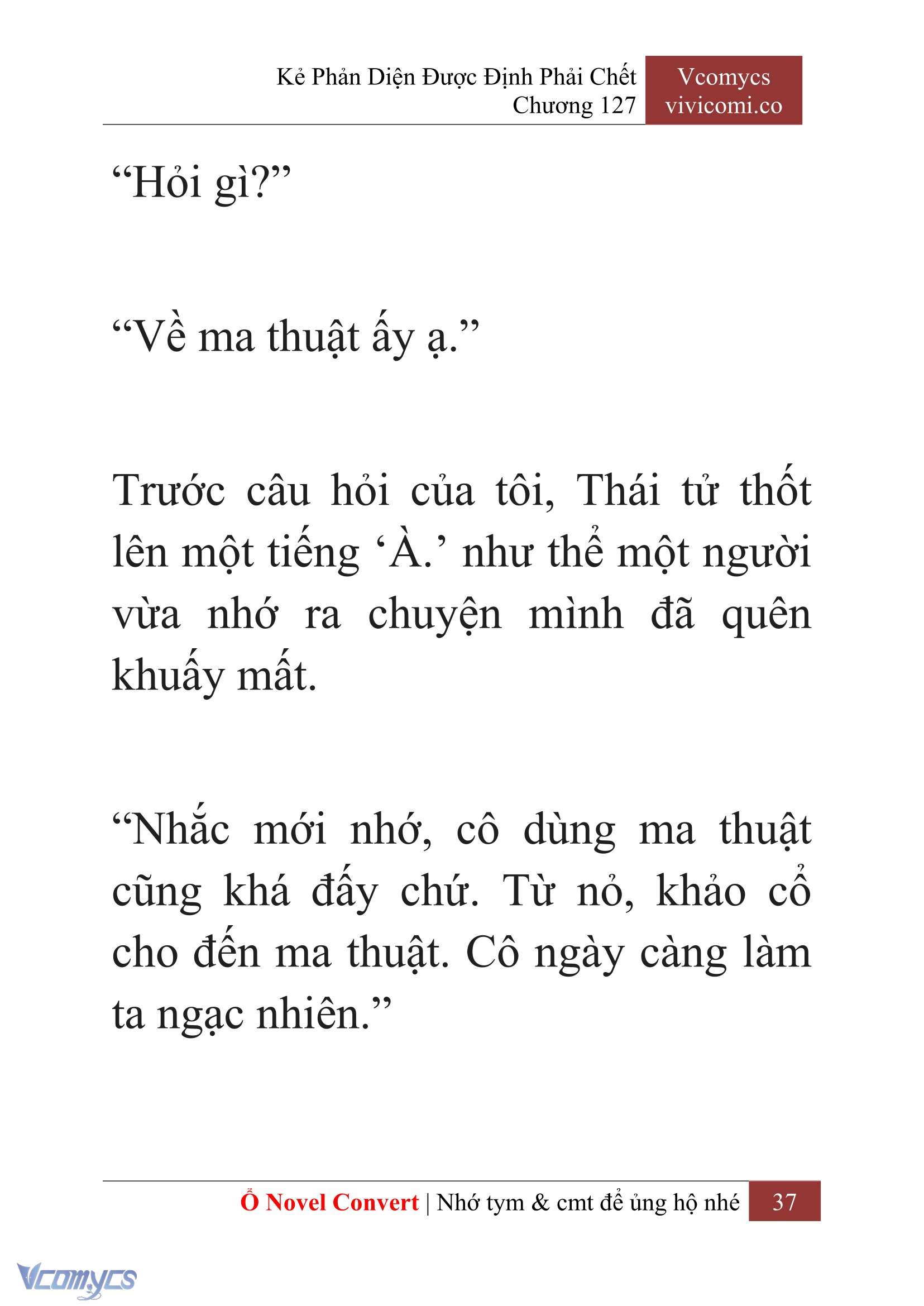 [Novel] Kẻ Phản Diện Được Định Phải Chết Chap 127 - Trang 2