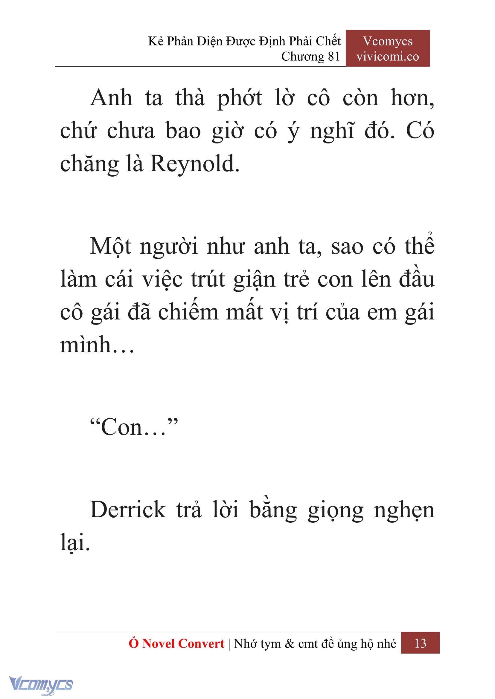 [Novel] Kẻ Phản Diện Được Định Phải Chết Chap 81 - Trang 2