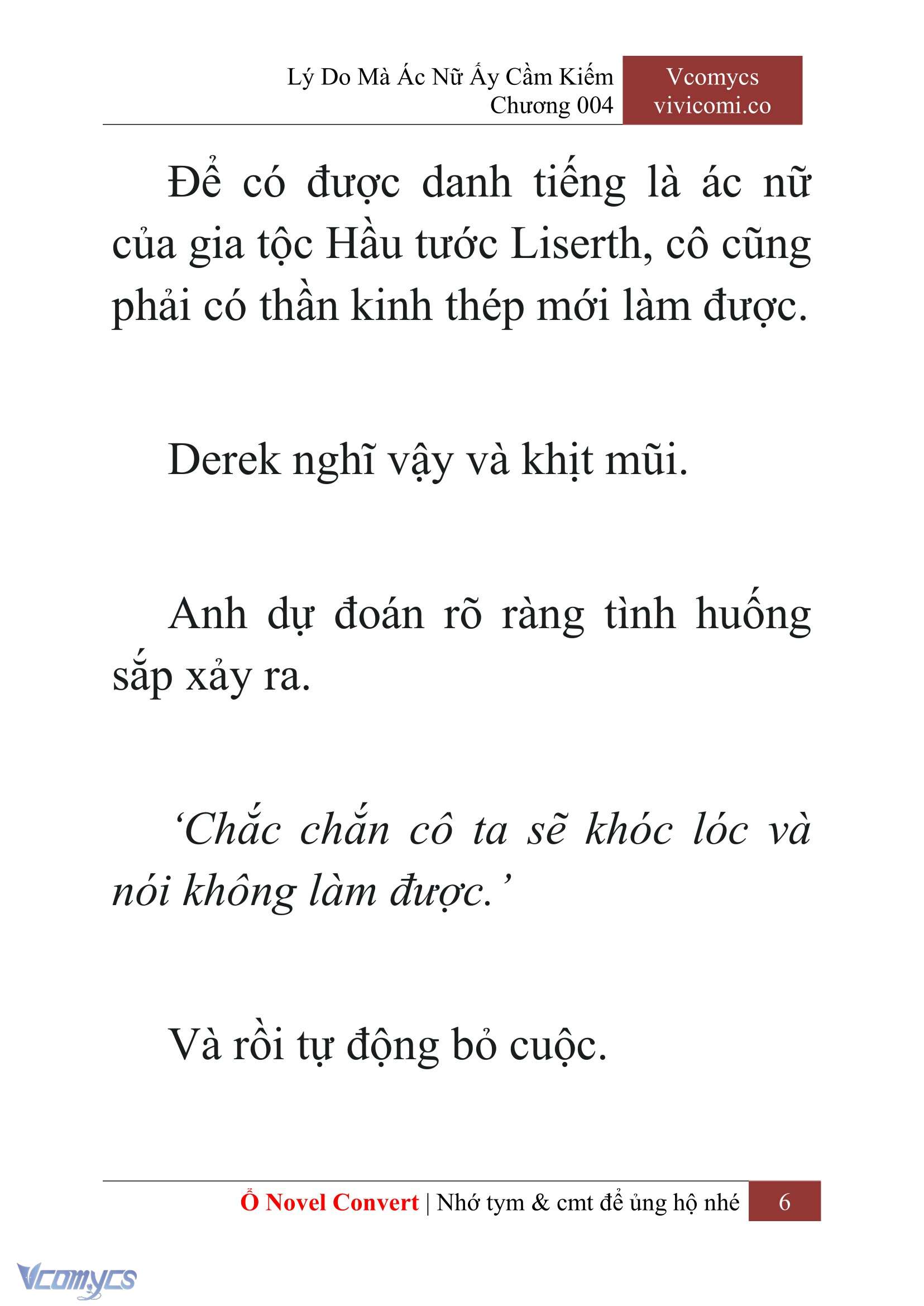 [Novel] Lý Do Mà Ác Nữ Ấy Cầm Kiếm Chap 4 - Next Chap 5