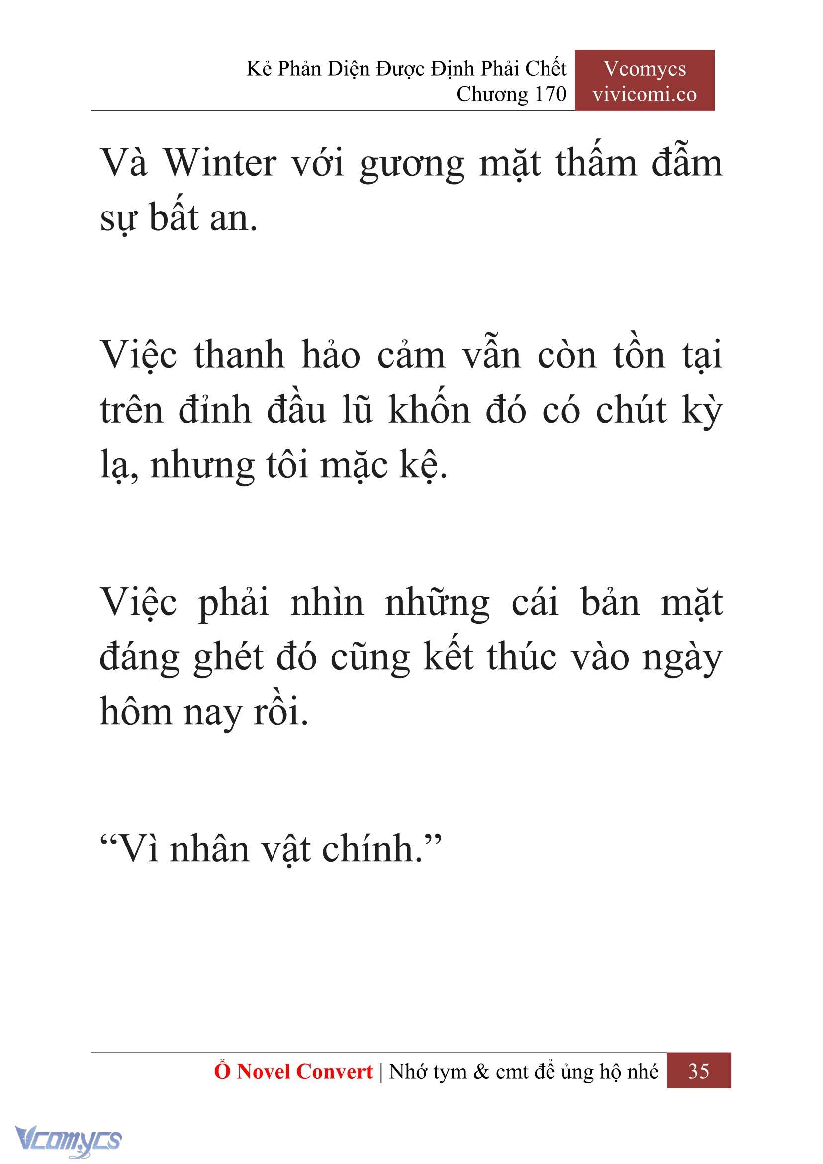 [Novel] Kẻ Phản Diện Được Định Phải Chết Chap 170 - Trang 2