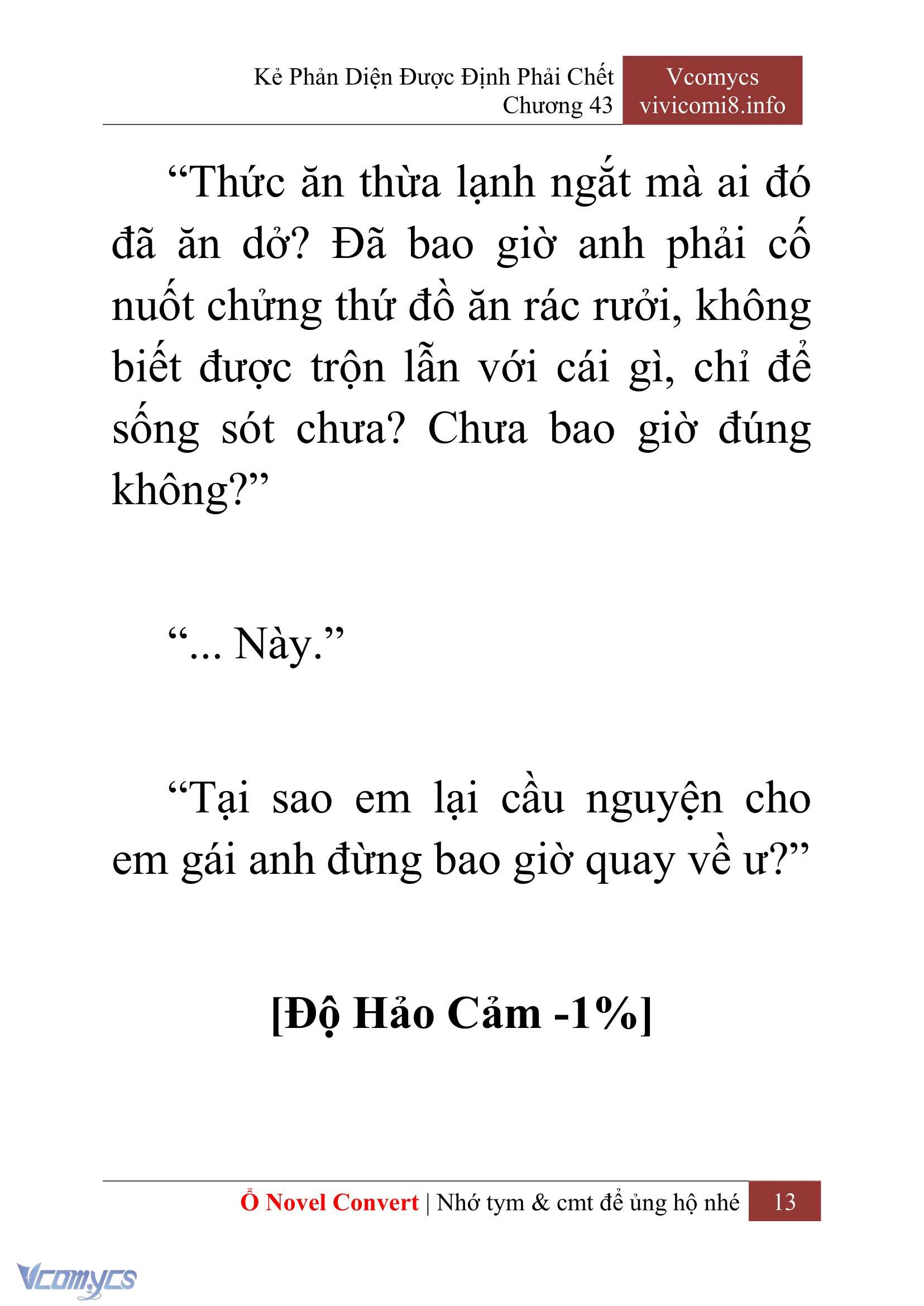 [Novel] Kẻ Phản Diện Được Định Phải Chết Chap 43 - Next Chap 44