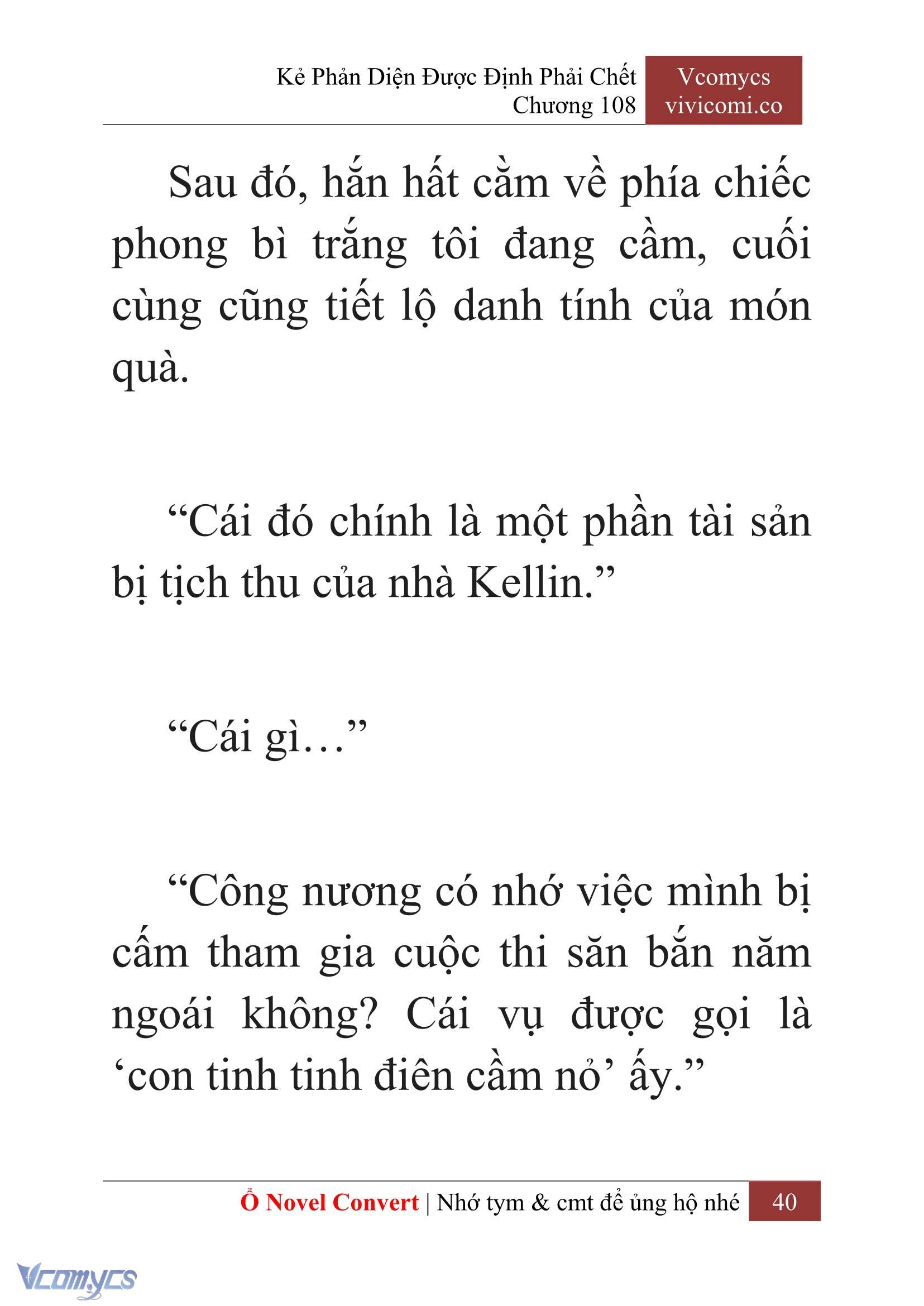 [Novel] Kẻ Phản Diện Được Định Phải Chết Chap 108 - Next Chap 109