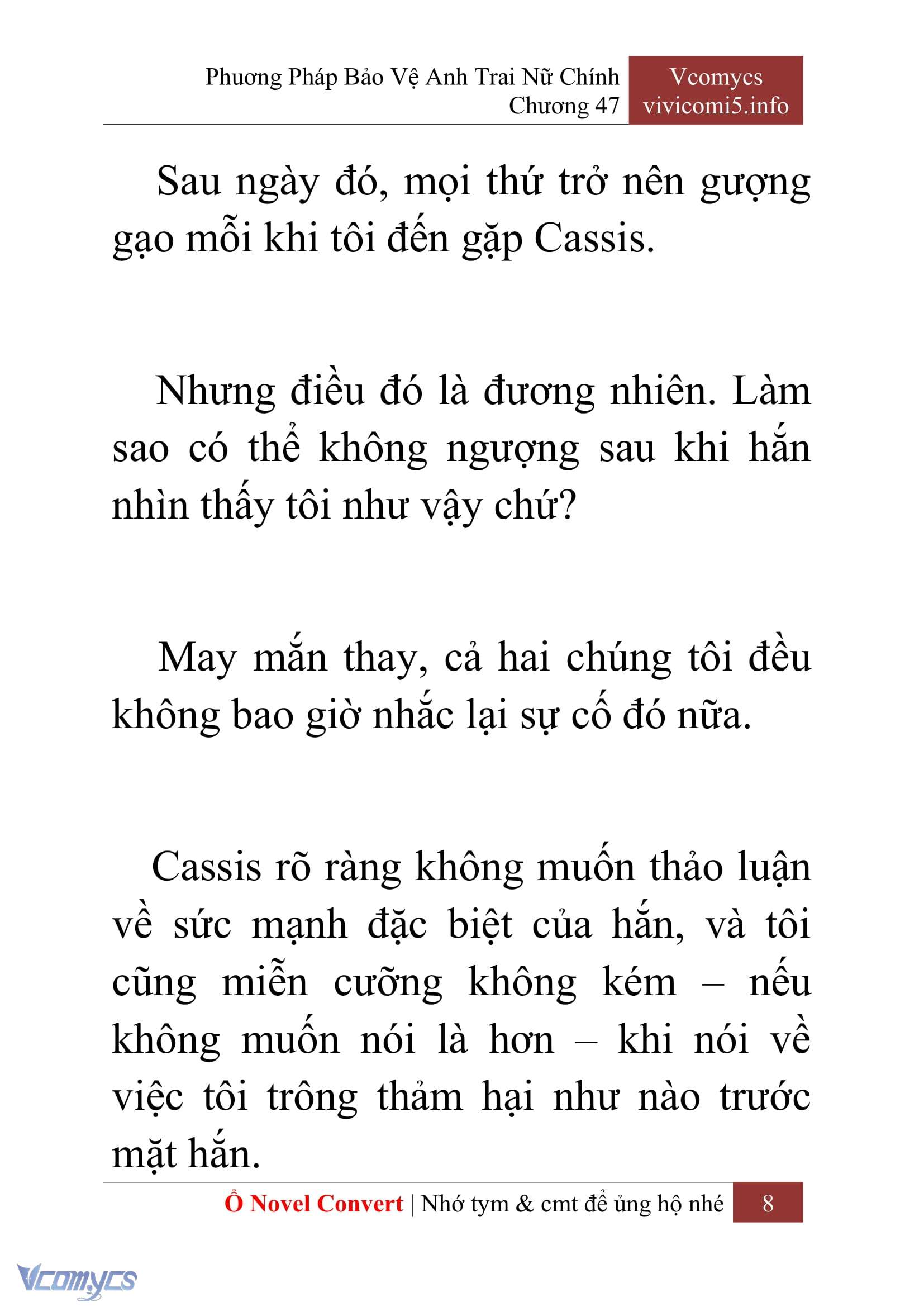 [Novel] Phương Pháp Bảo Vệ Anh Trai Nữ Chính Chap 47 - Trang 2